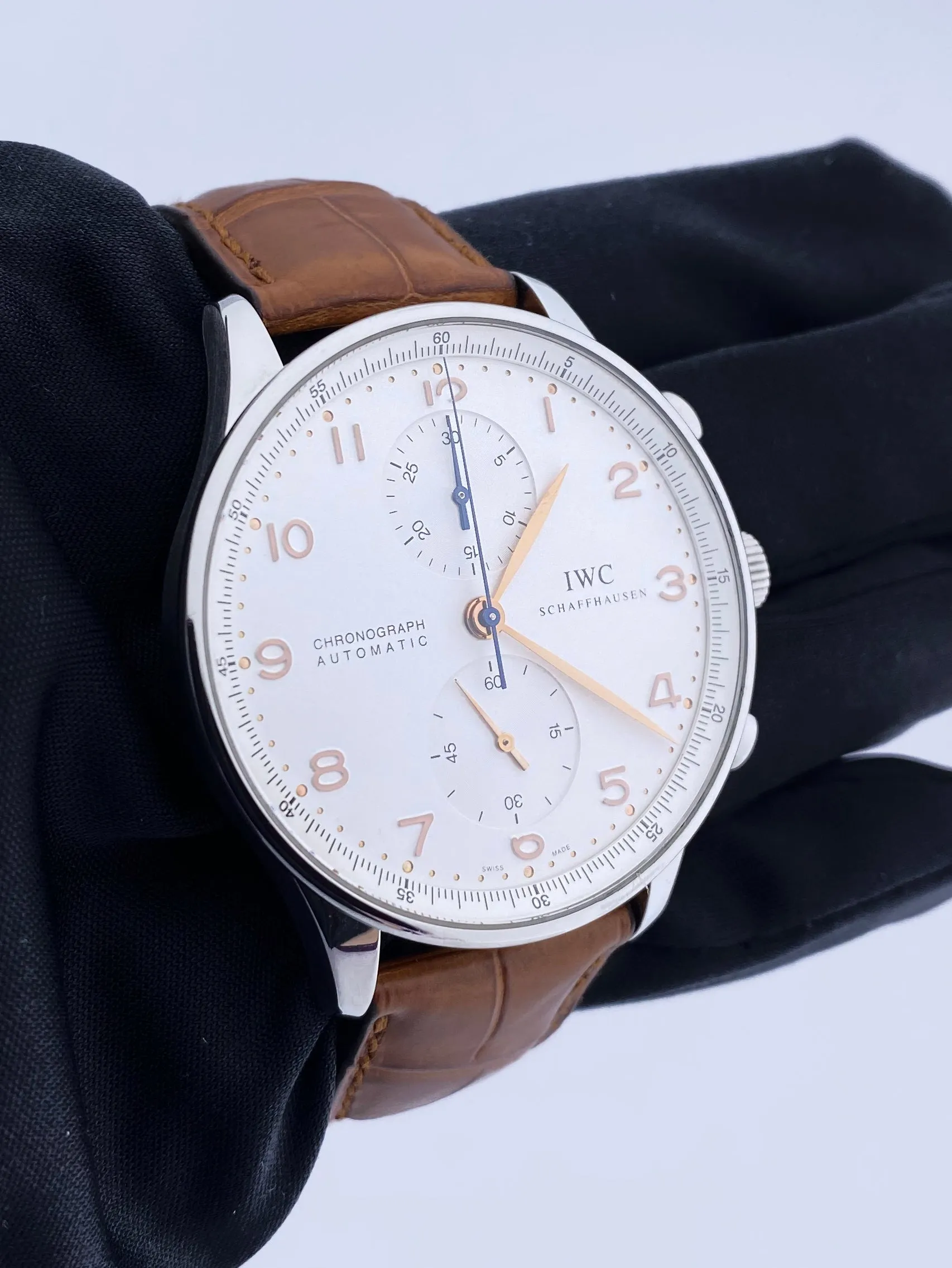 IWC Schaffhausen Portugieser Stainless Steel Mens Watch