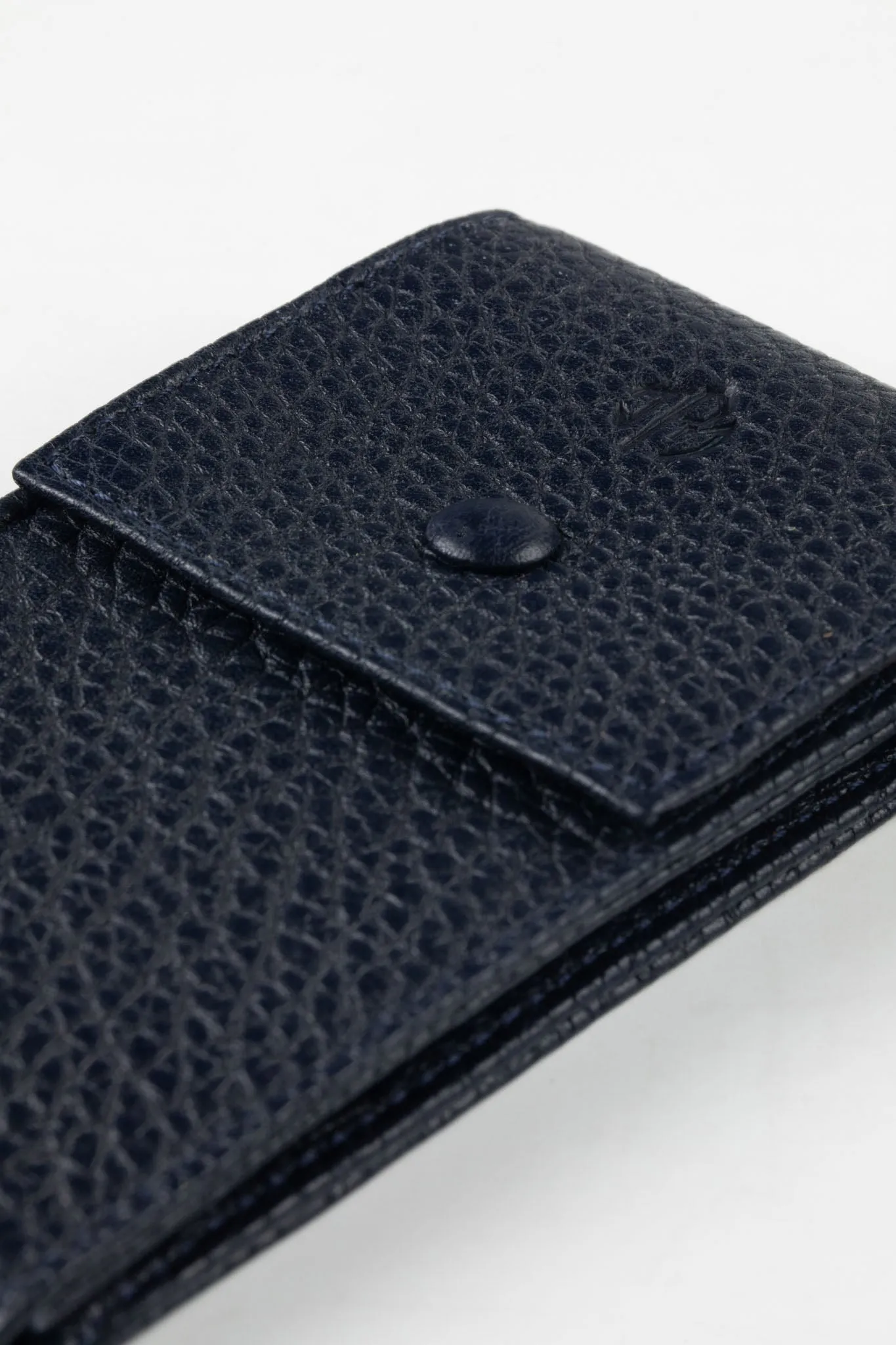 JPM Luxe Leather Watch Pouch in BLUE