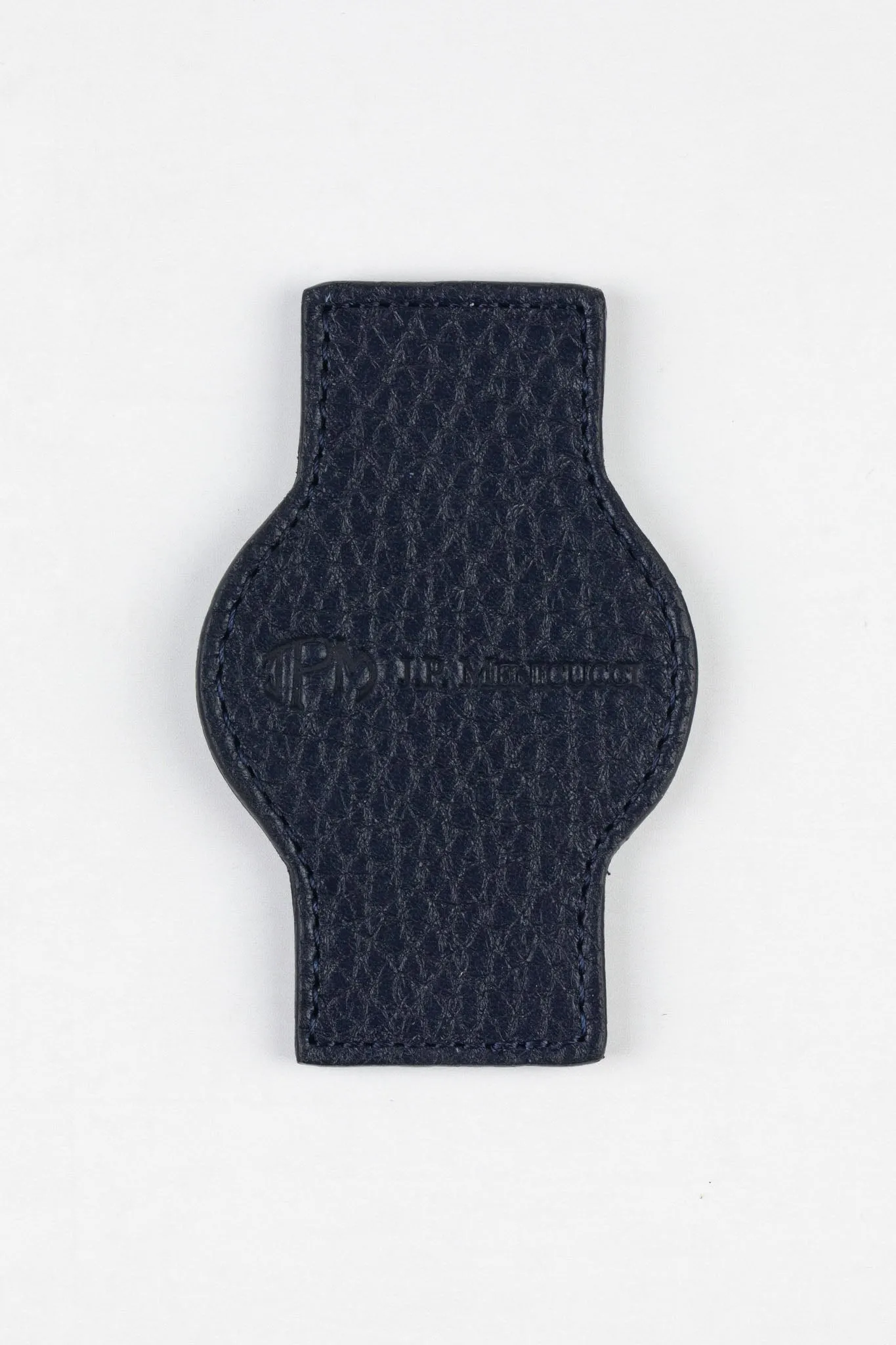 JPM Luxe Leather Watch Pouch in BLUE
