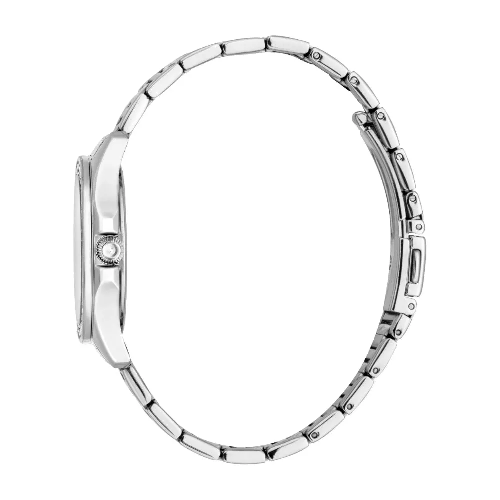 Just Cavalli Women's Silver Color Case Stainless Steel Metal Bracelet Watch