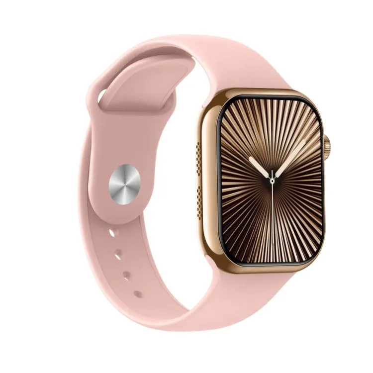 KL08 2.04 inch Color Screen Smart Watch Silicone Strap, Support Bluetooth Call(Pink)