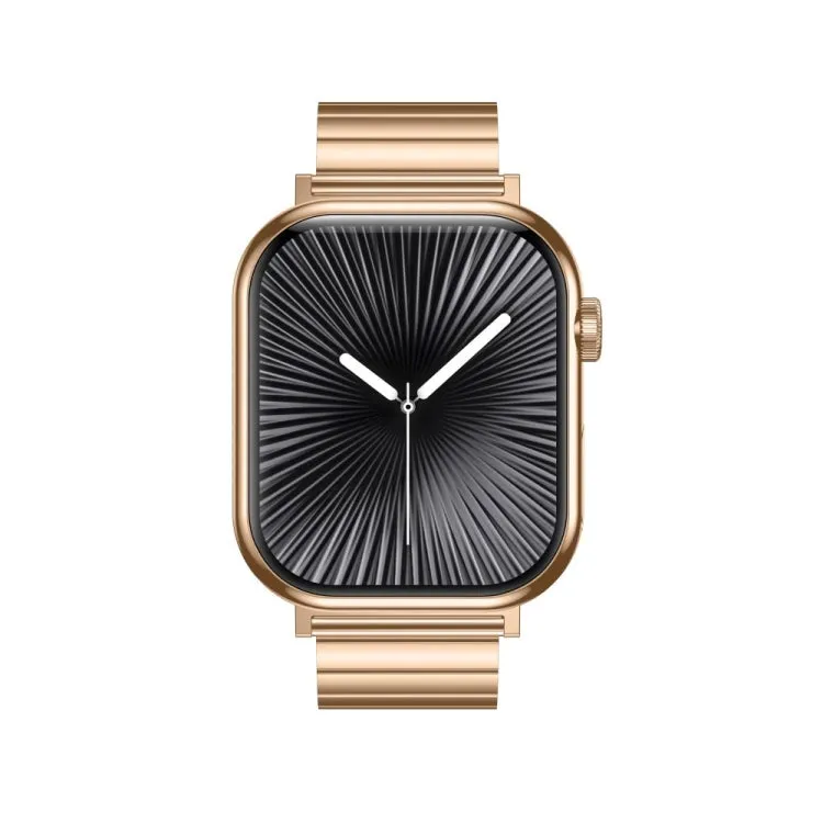 KL08 2.04 inch Color Screen Smart Watch Steel Strap, Support Bluetooth Call(Gold)