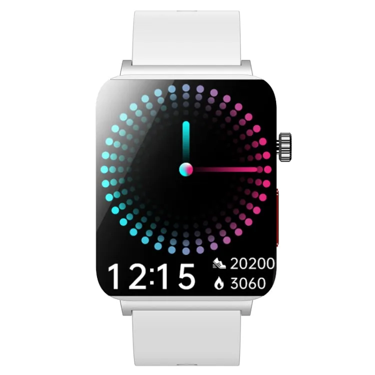 KS03 Pro 1.96 inch Color Screen Smart Watch, Support Bluetooth Call / Health Monitoring(Silver White)