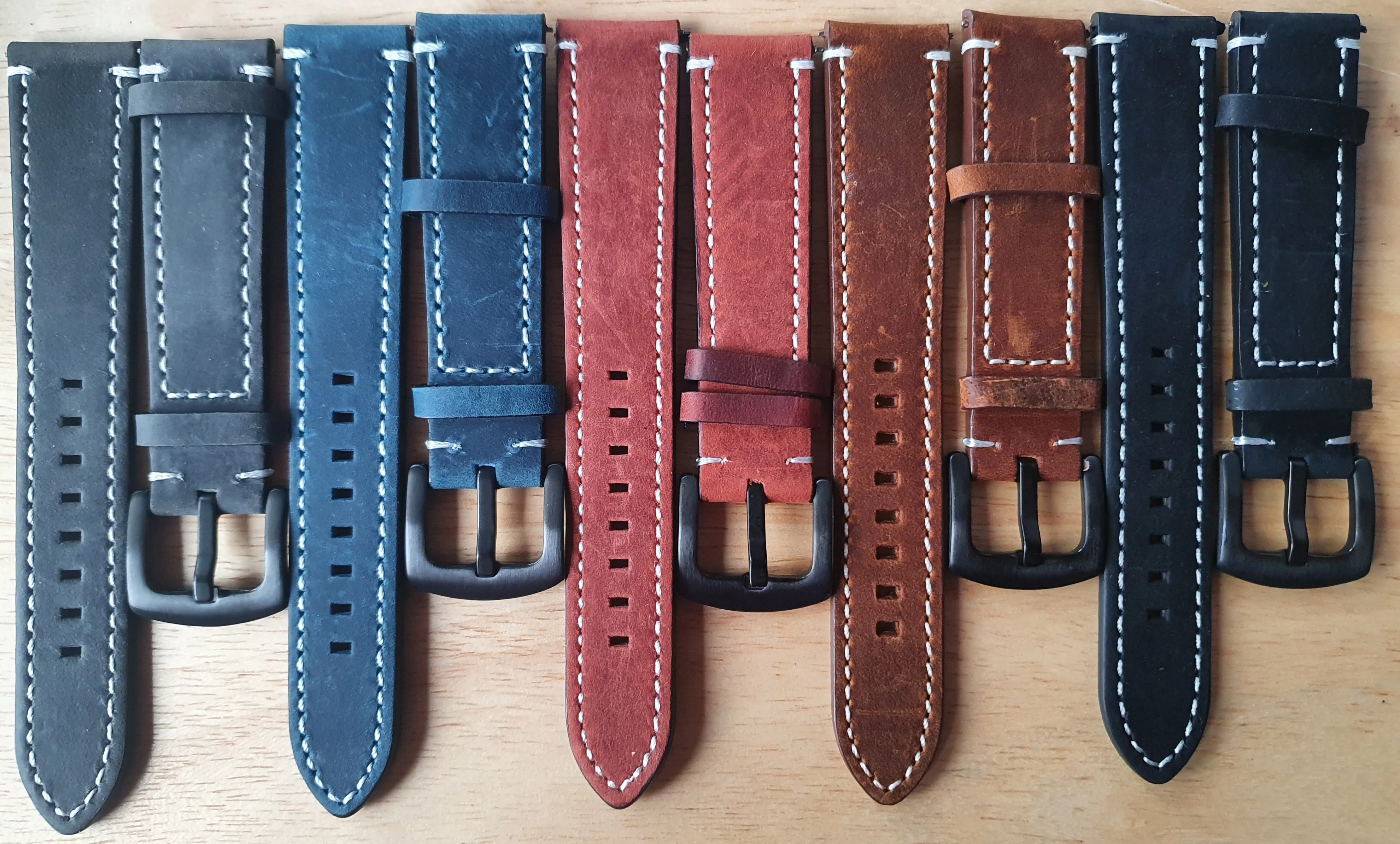 Leather band for NIWA Lunokhod. Variations. Strap
