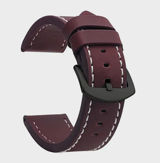 Leather band for NIWA Lunokhod. Variations. Strap
