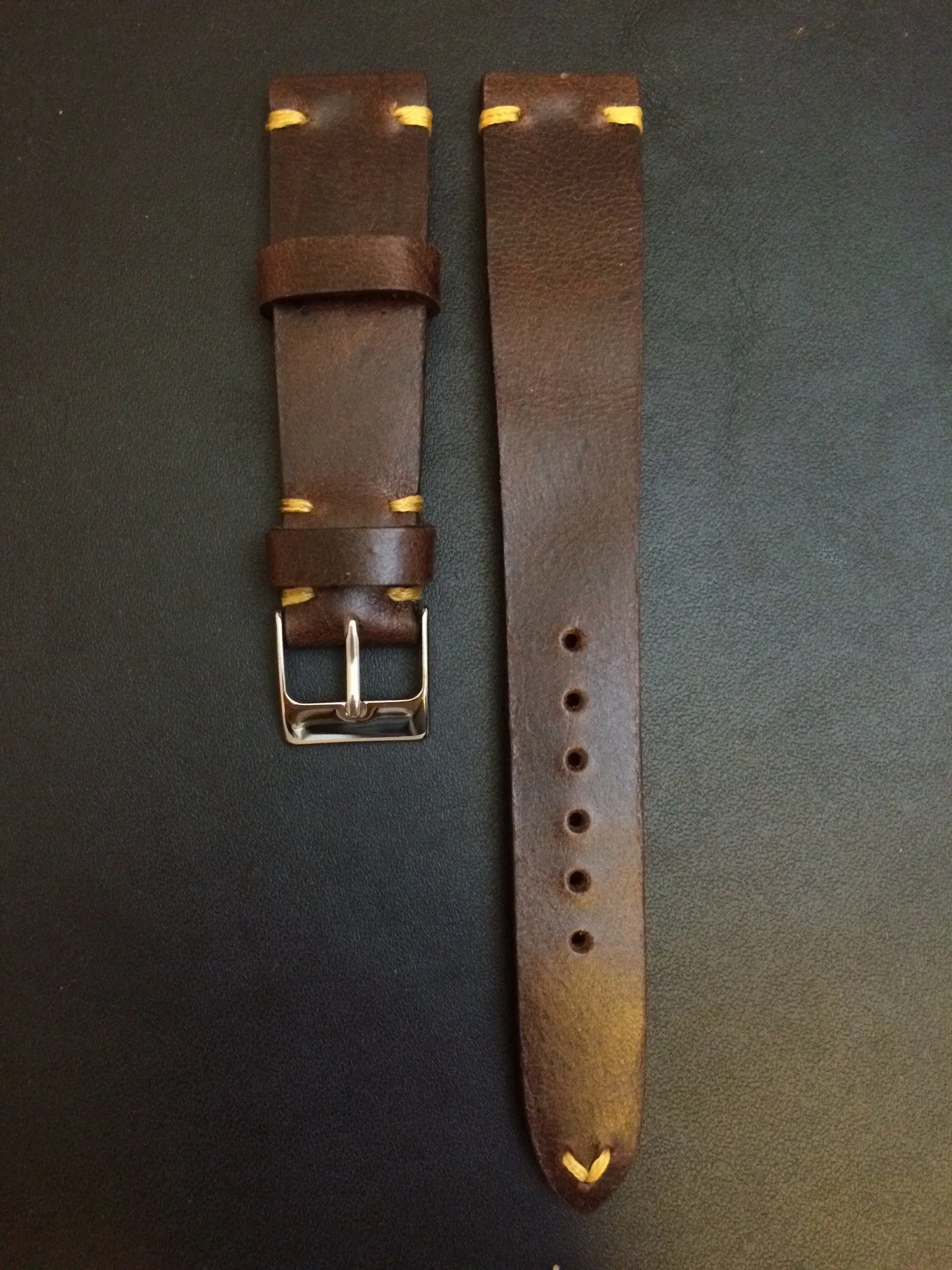 Leather Watch Strap, 19mm Watch Strap, Brown Watch Band, 18mm Watch Band, Gift Ideas for Boyfriend