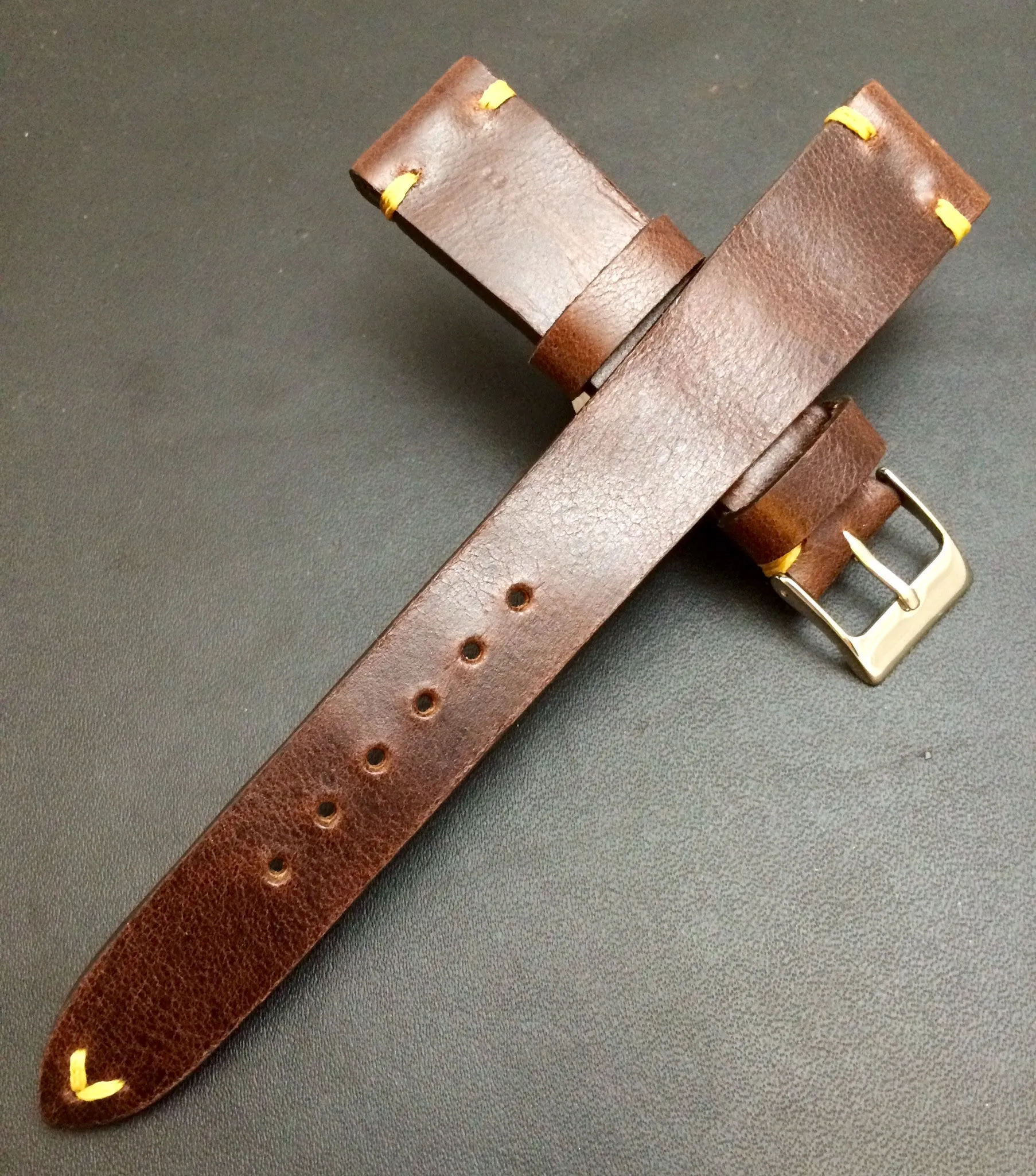 Leather Watch Strap, 19mm Watch Strap, Brown Watch Band, 18mm Watch Band, Gift Ideas for Boyfriend