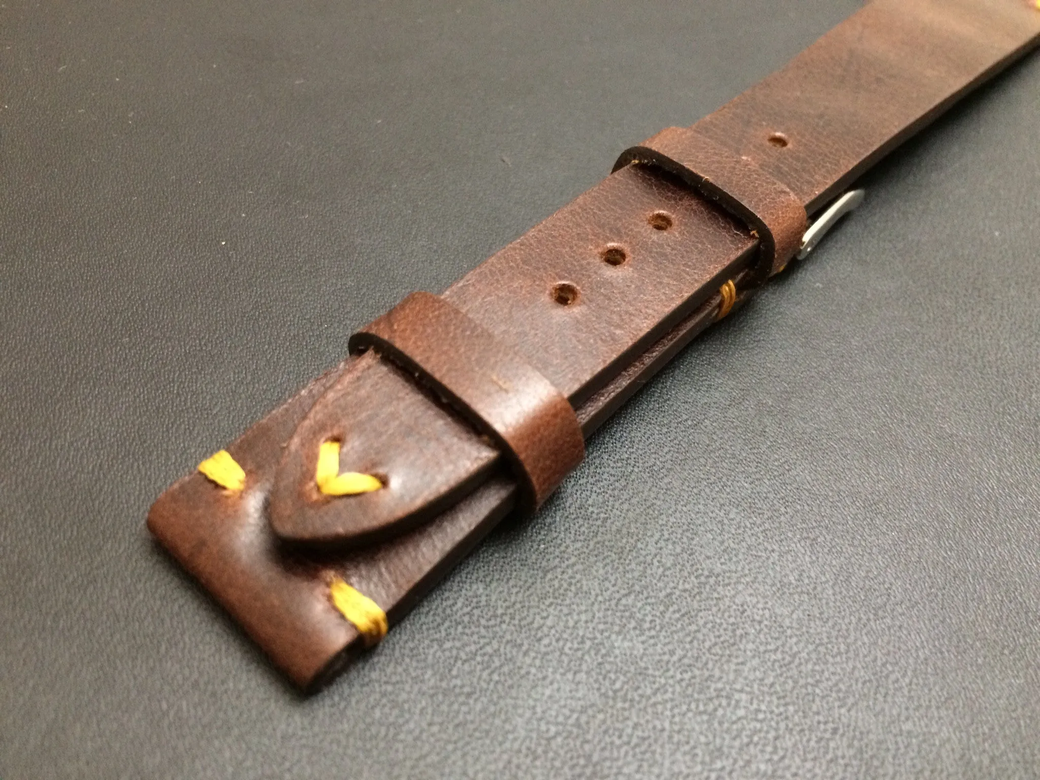 Leather Watch Strap, 19mm Watch Strap, Brown Watch Band, 18mm Watch Band, Gift Ideas for Boyfriend