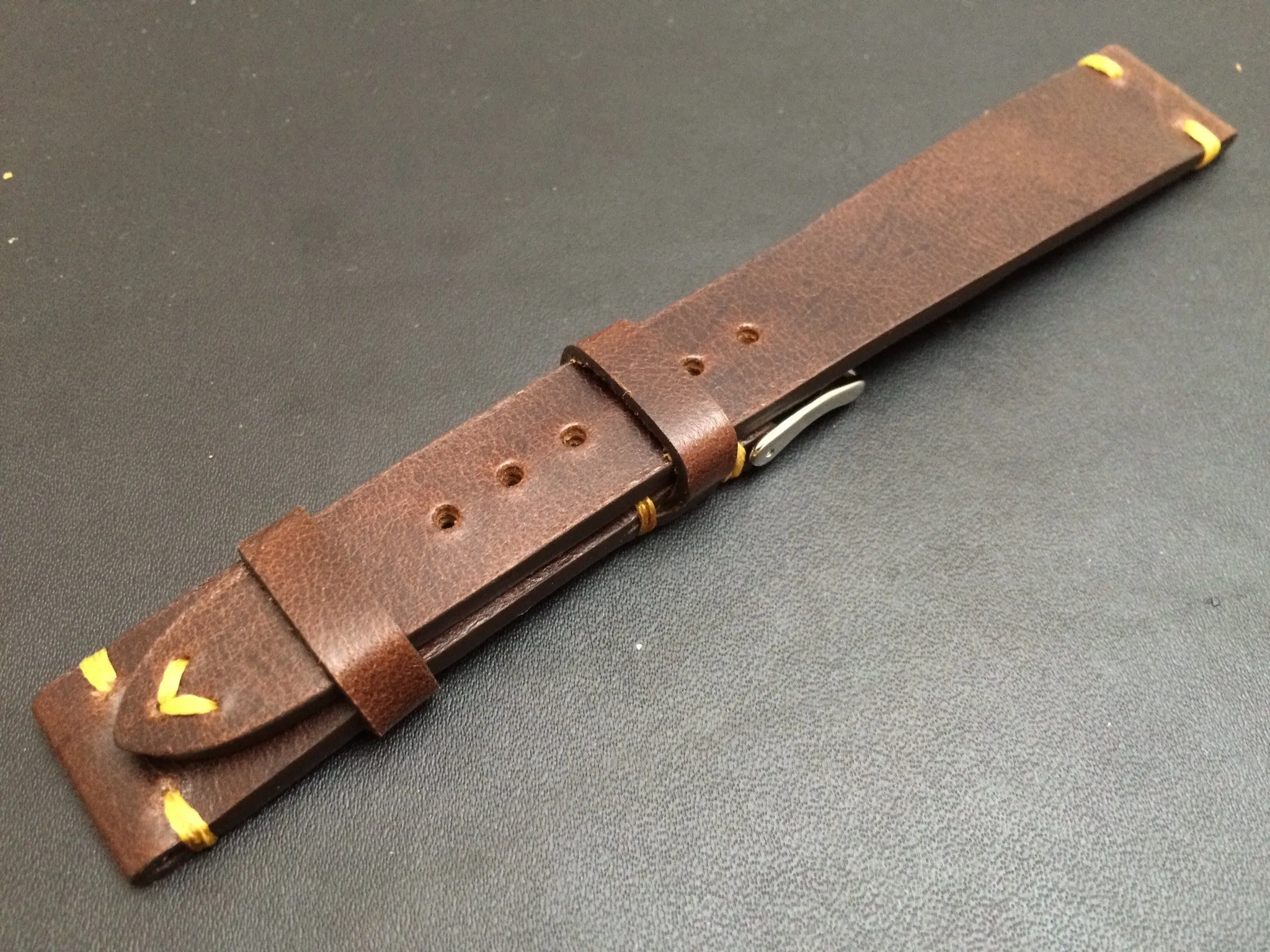 Leather Watch Strap, 19mm Watch Strap, Brown Watch Band, 18mm Watch Band, Gift Ideas for Boyfriend