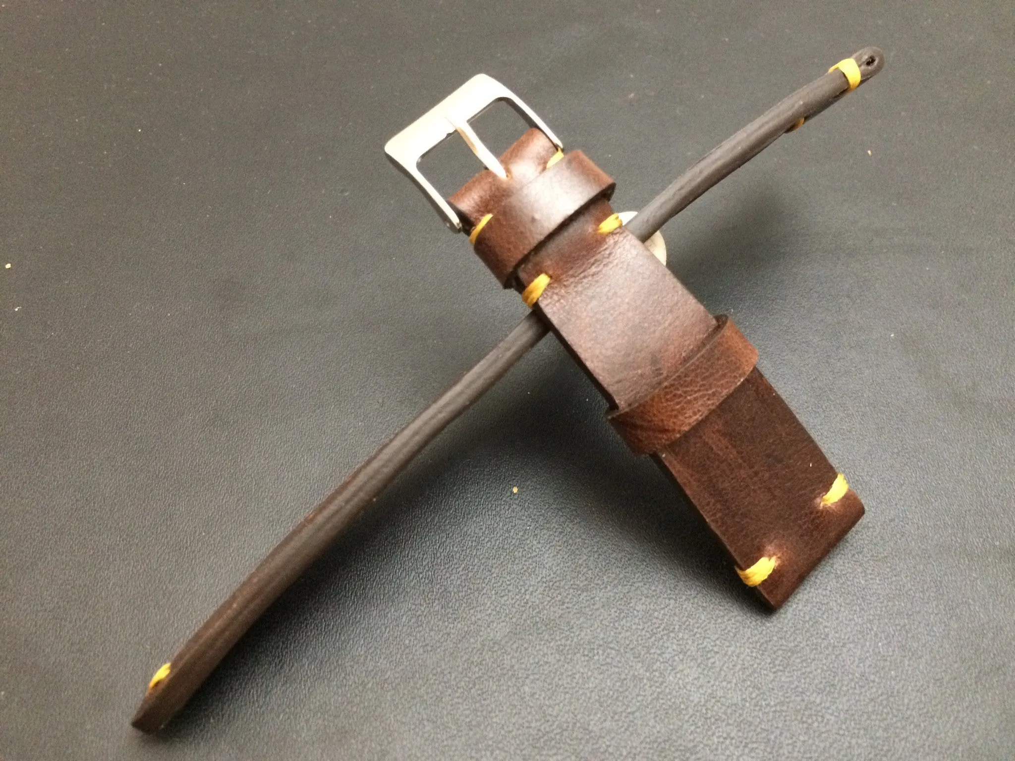 Leather Watch Strap, 19mm Watch Strap, Brown Watch Band, 18mm Watch Band, Gift Ideas for Boyfriend