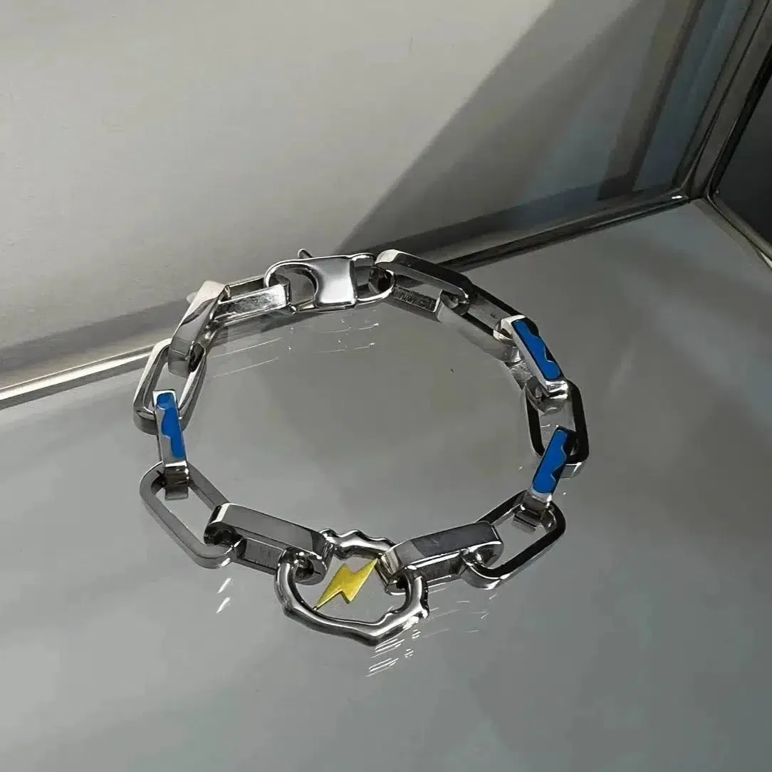 Lightning-Heavy Metal Titanium Bracelet