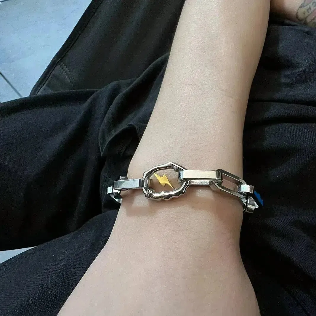 Lightning-Heavy Metal Titanium Bracelet