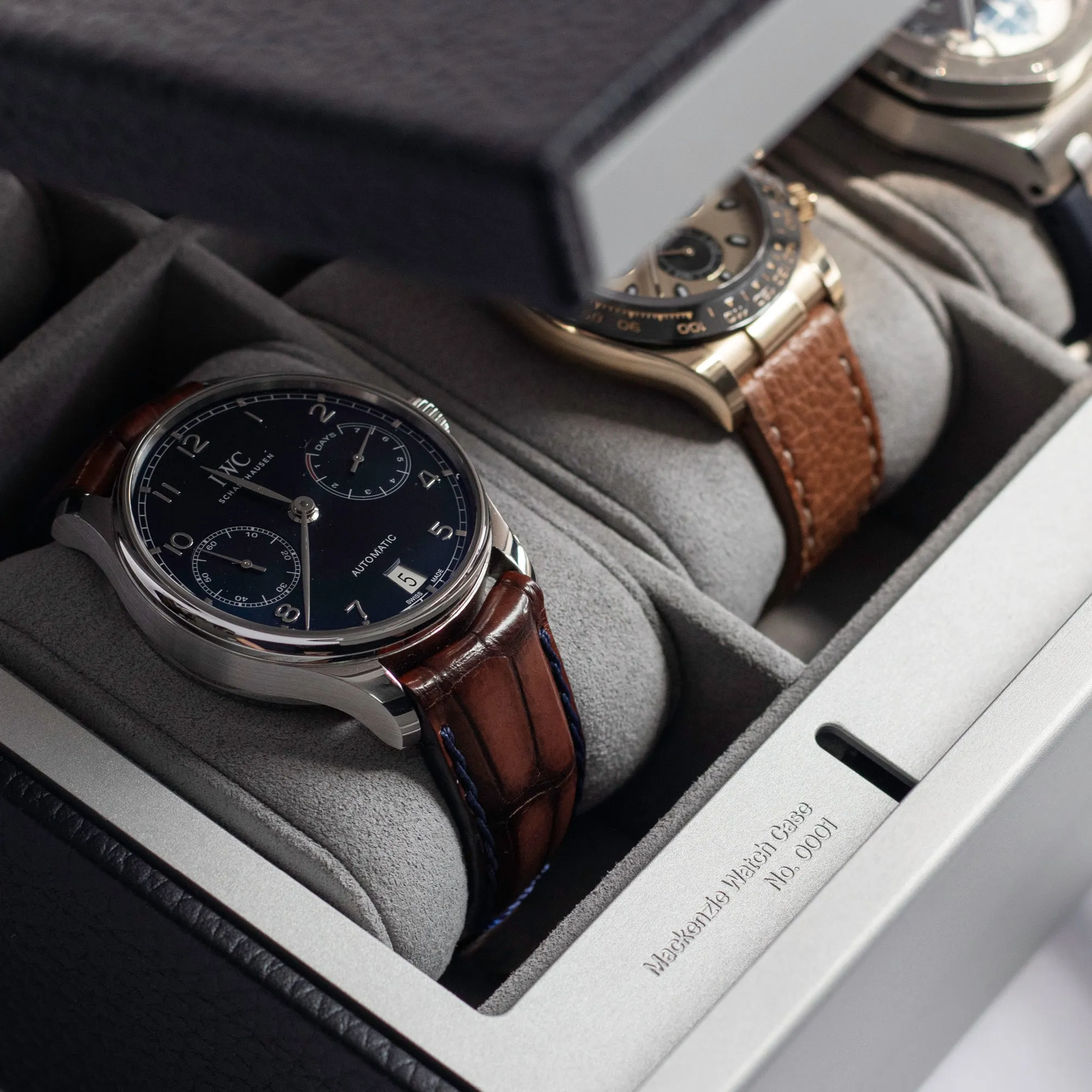MACKENZIE 12 WATCH BRIEFCASE - CLOUD GREY / GREY
