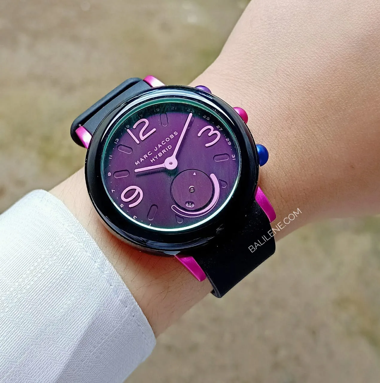 Marc Jacobs Mjt1003 Riley Hybrid Smartwatch Black Pink