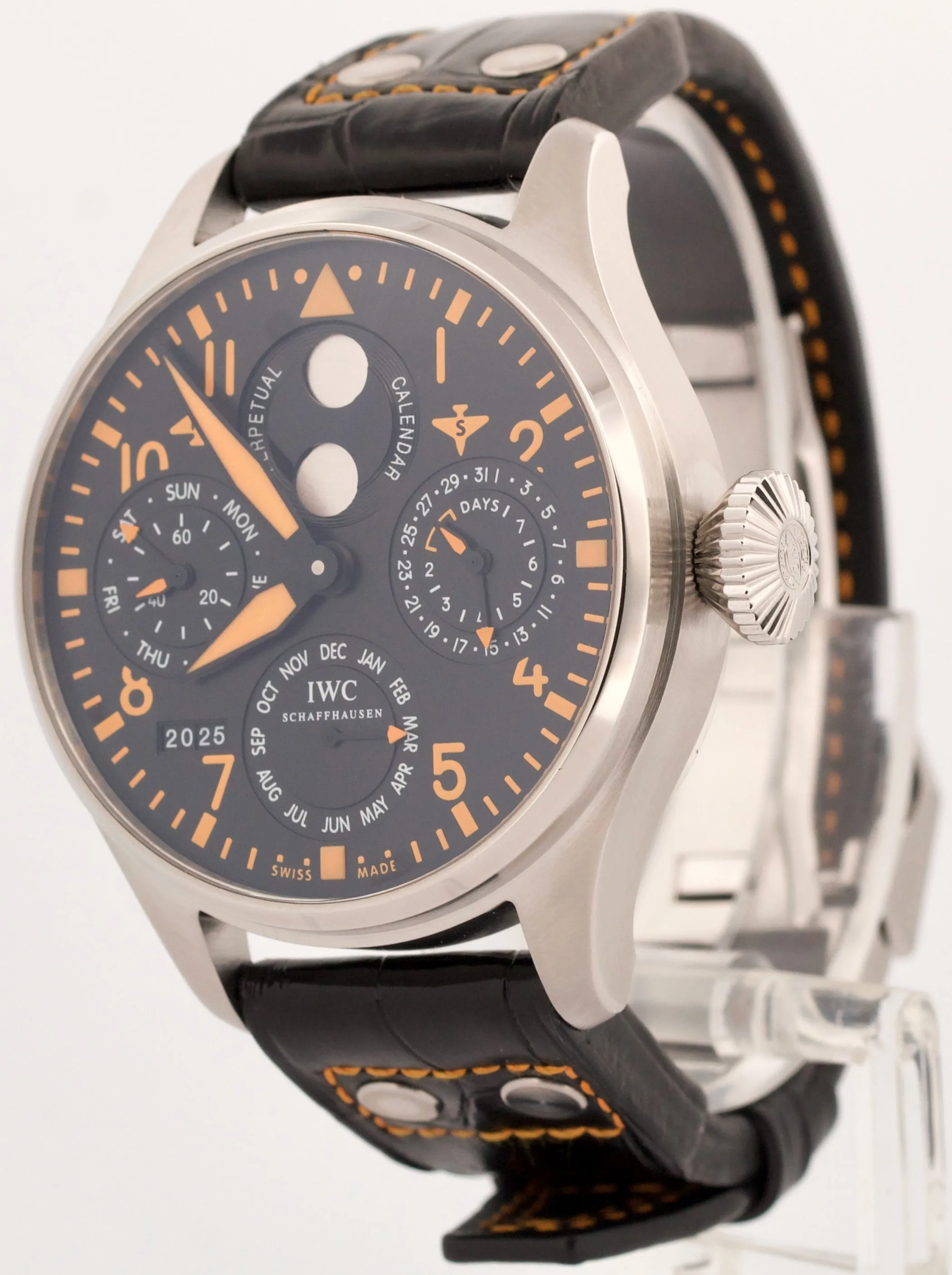 MARCH 2025 SERVICE IWC Big Pilot Perpetual Calendar Steel 46mm IW502618 BOX