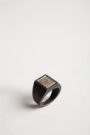 MARSH | VINTAGE SQUARE PAVE DIAMOND RING
