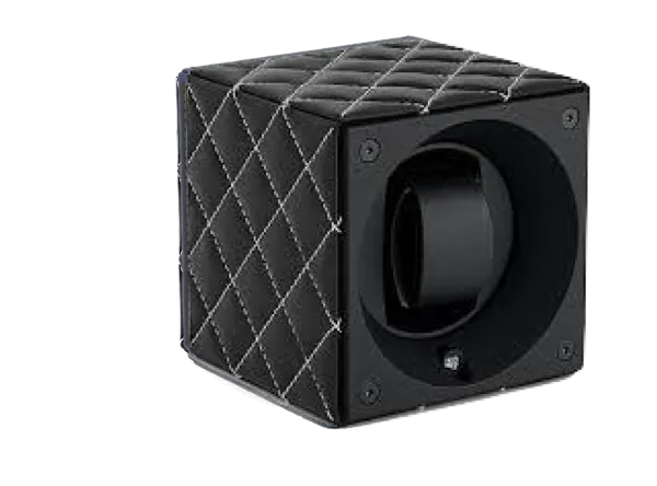 Masterbox Single Black Toledo Leather White Stitches