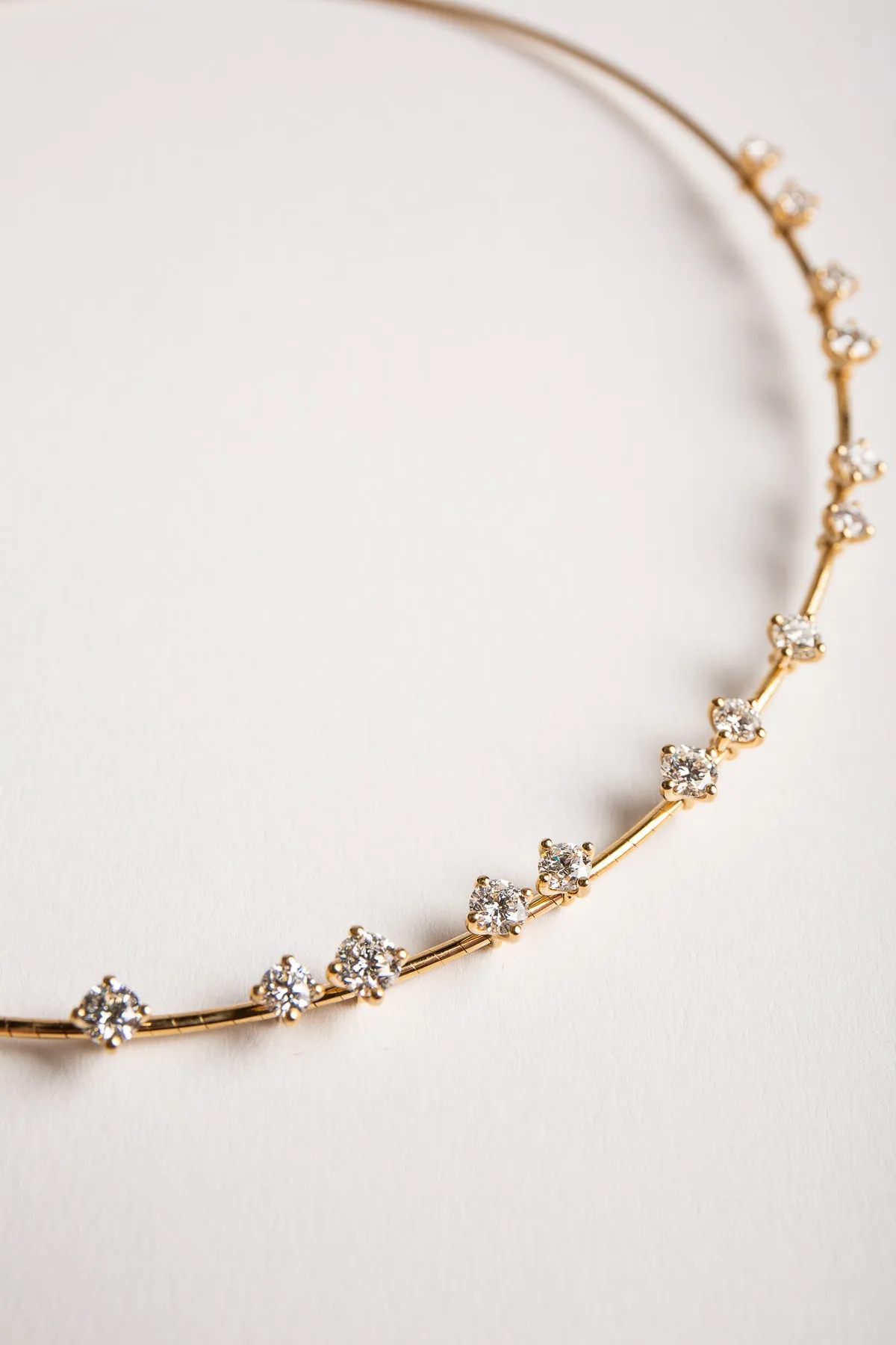 MATTIA CIELO | YELLOW GOLD DIAMOND NECKLACE