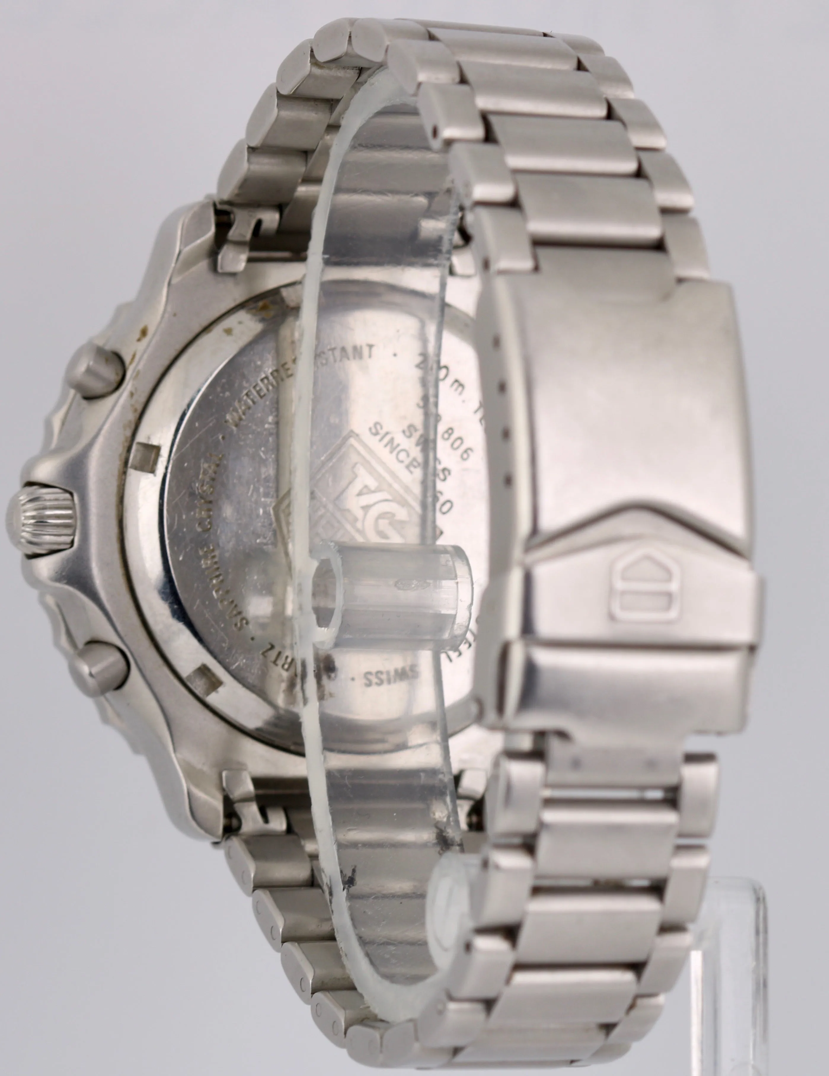 Men's Tag Heuer Pilot Chronograph Stainless Steel White Dial 42mm 530 805 Watch