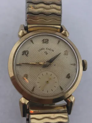 Mens Vintage Lord Elgin Watch 21 Jewels
