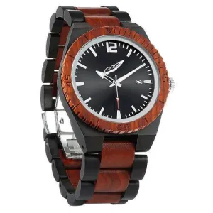 Men's Wood Watch Ebony & Rosewood