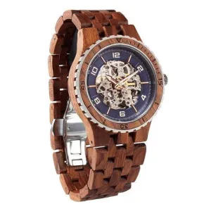 Men's Wood Watch Kosso Premium Self-Winding Transparent Body