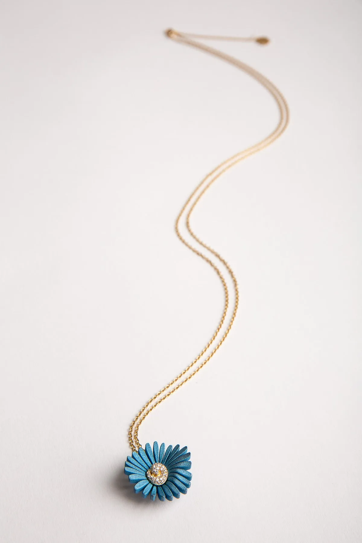 MIKE JOSEPH | BLUE TITANIUM FLOWER NECKLACE