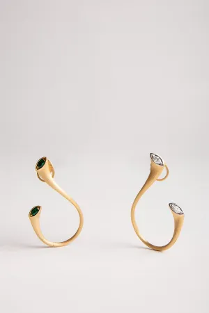 MIKE JOSEPH | DIAMOND/EMERALD EARRINGS