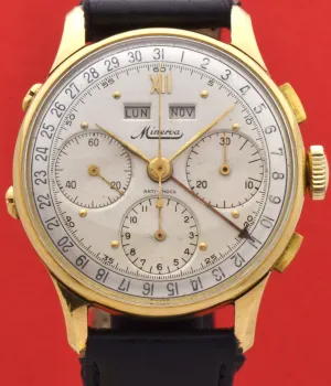 Minerva Triple Calendar Chronograph