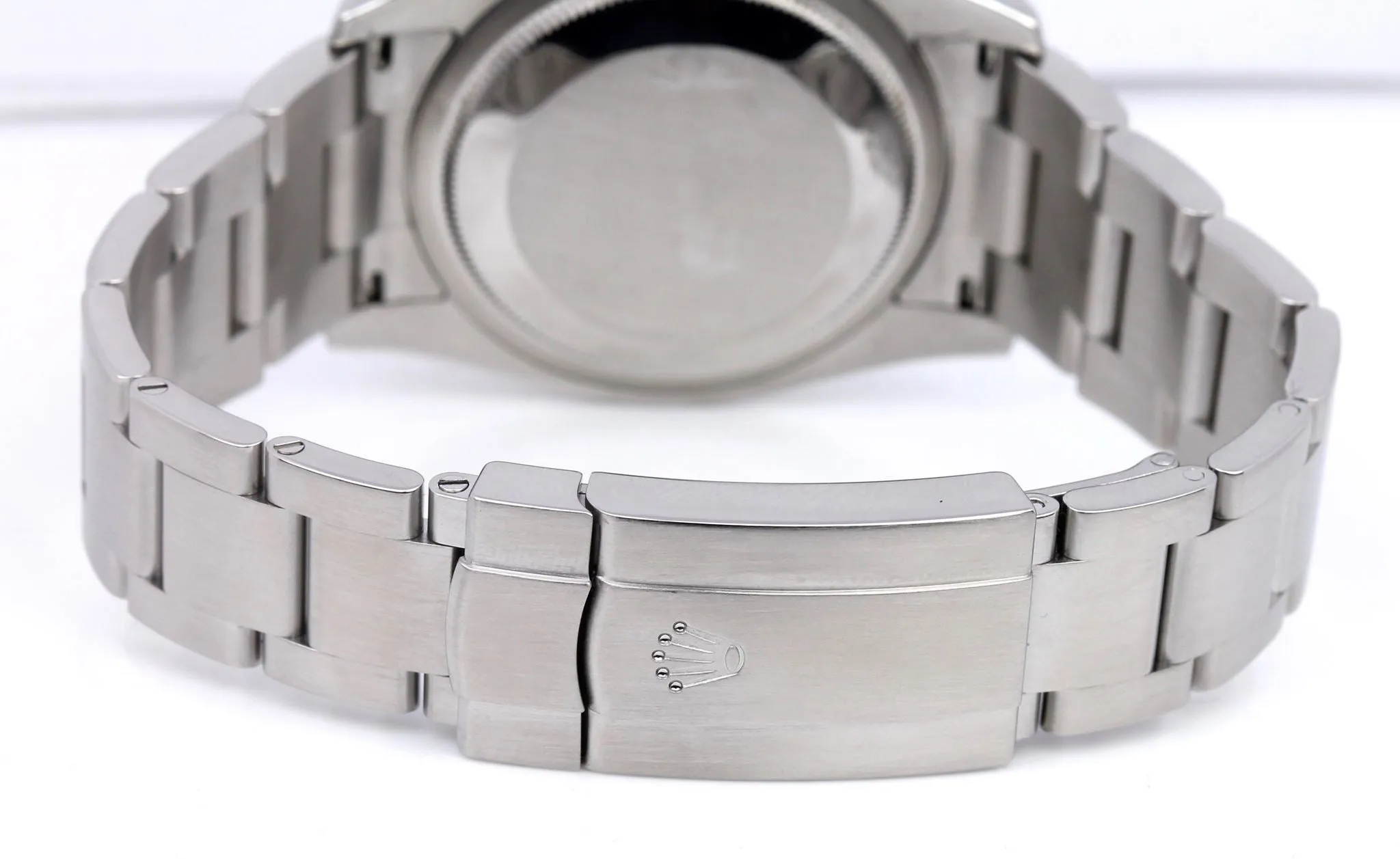 MINT 2019 Rolex Oyster Perpetual 116000 36mm Gray Rhodium Stainless Steel Watch