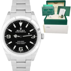 MINT 2020 Rolex Explorer 39mm Black 3-6-9 Stainless Steel MK2 Watch 214270 B P
