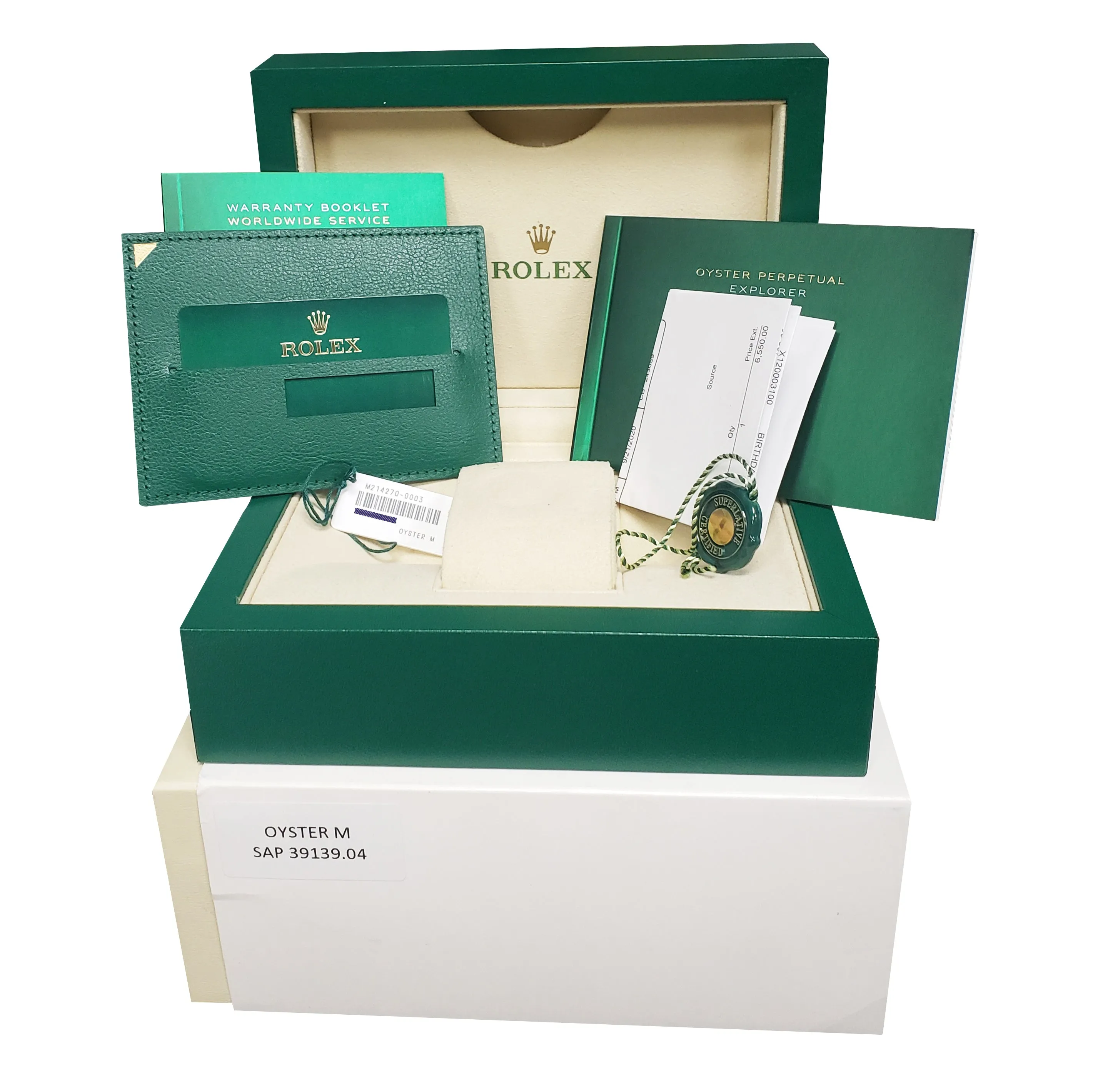 MINT 2020 Rolex Explorer 39mm Black 3-6-9 Stainless Steel MK2 Watch 214270 B P