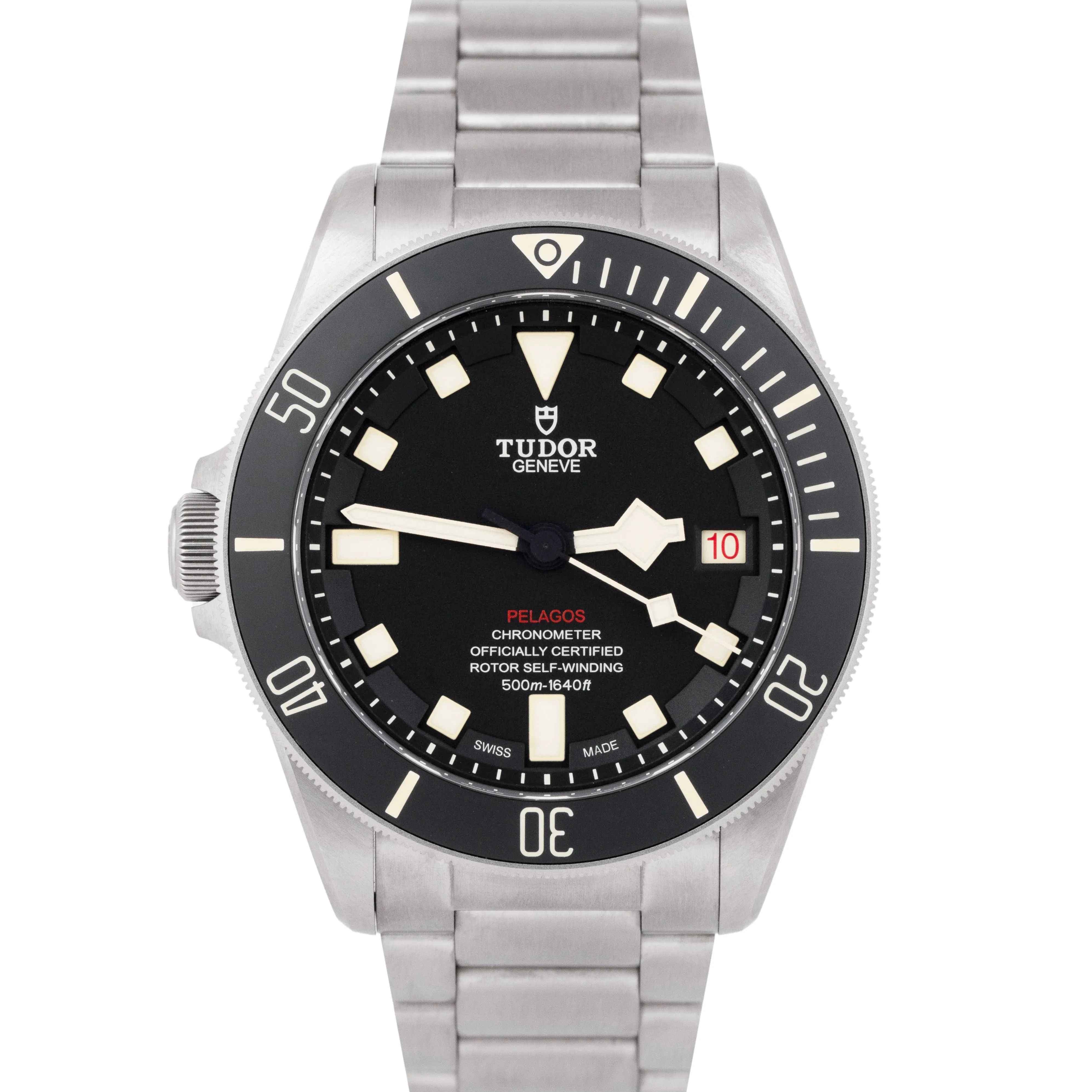MINT 2024 PAPERS Tudor Pelagos Black Titanium 42mm LHD 25610TNL Rubber Watch BOX