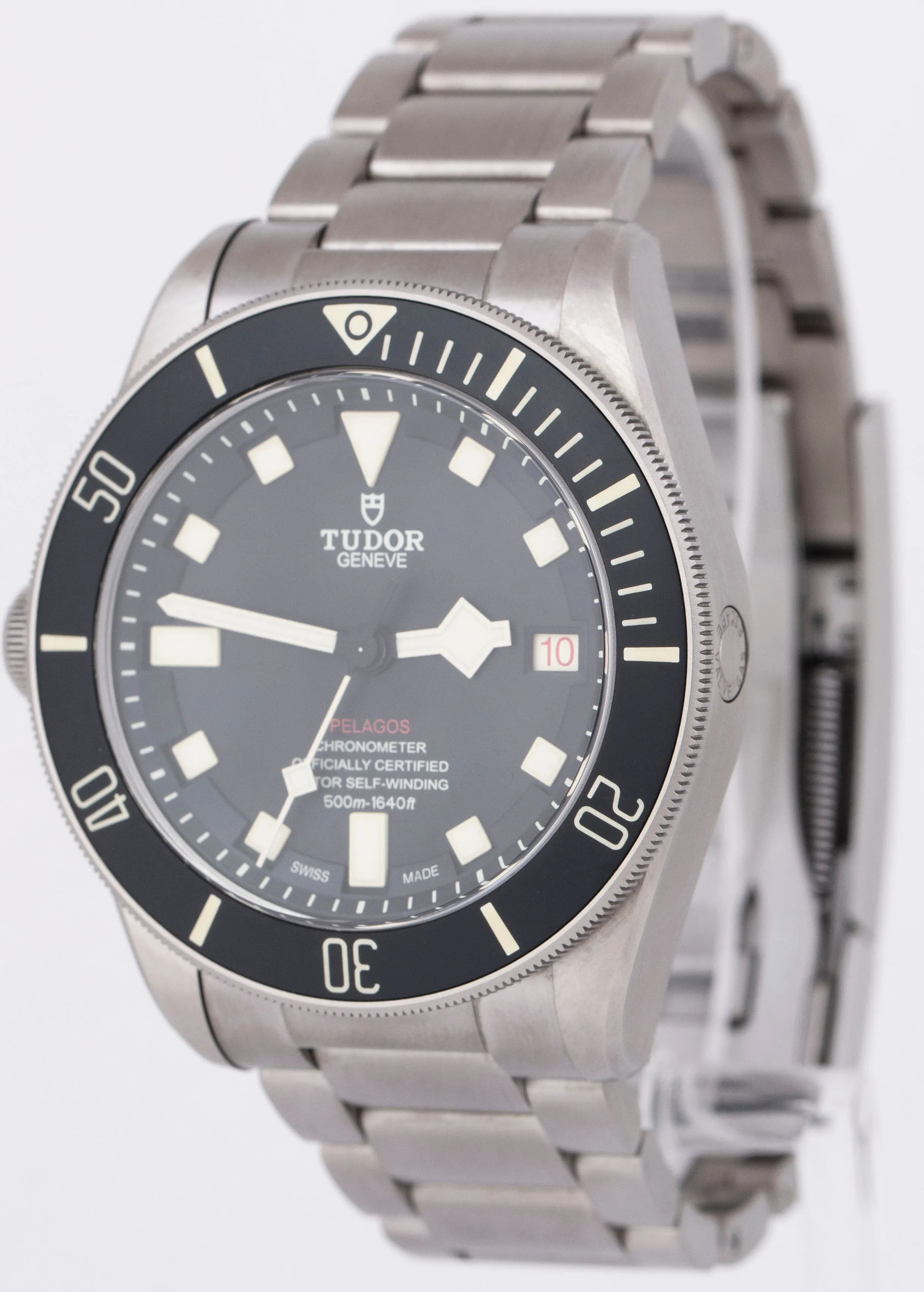 MINT 2024 PAPERS Tudor Pelagos Black Titanium 42mm LHD 25610TNL Rubber Watch BOX