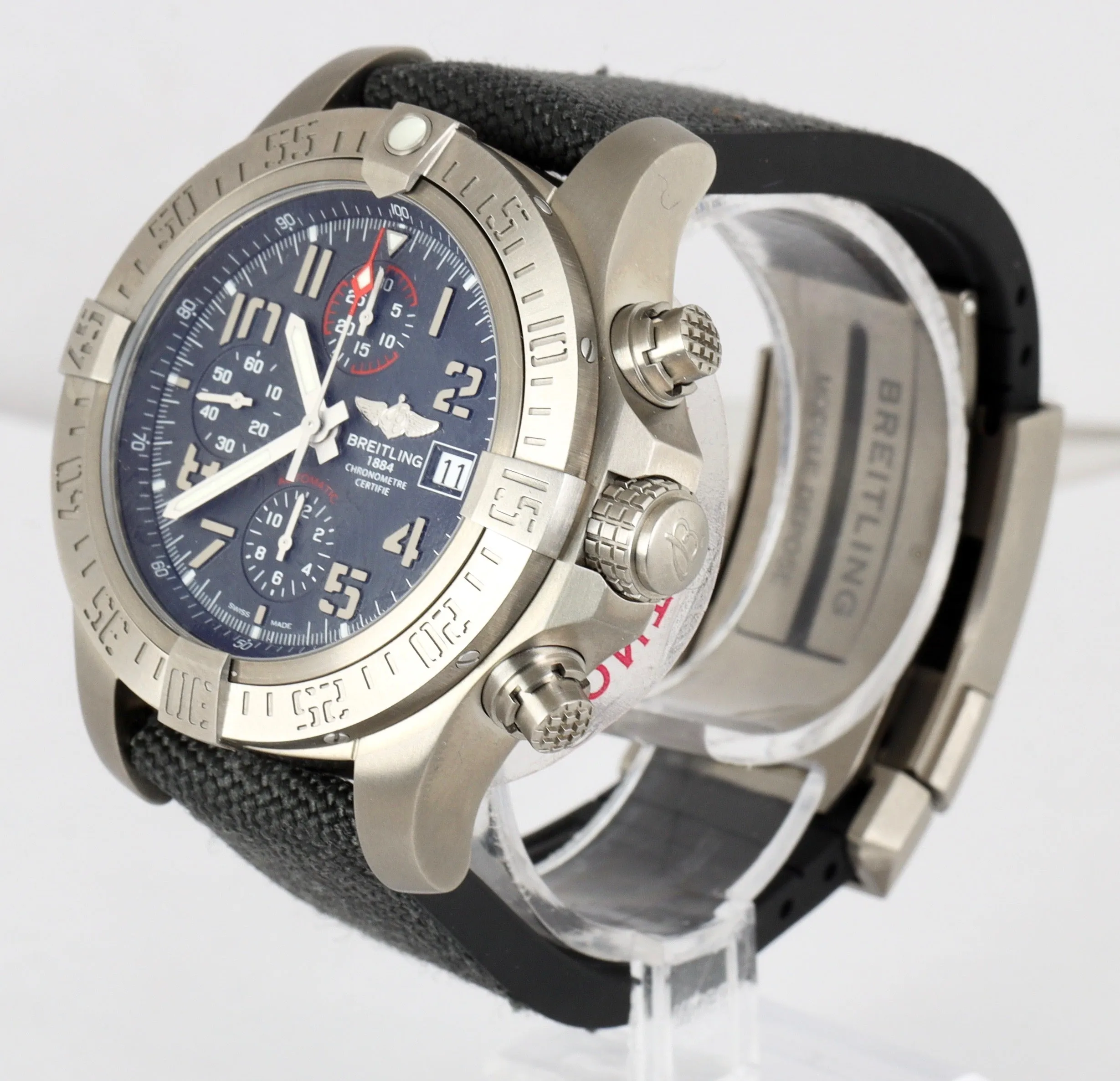 MINT Breitling Avenger Bandit Automatic Chronograph Titanium 45mm Watch E13383