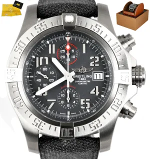 MINT Breitling Avenger Bandit Automatic Chronograph Titanium 45mm Watch E13383
