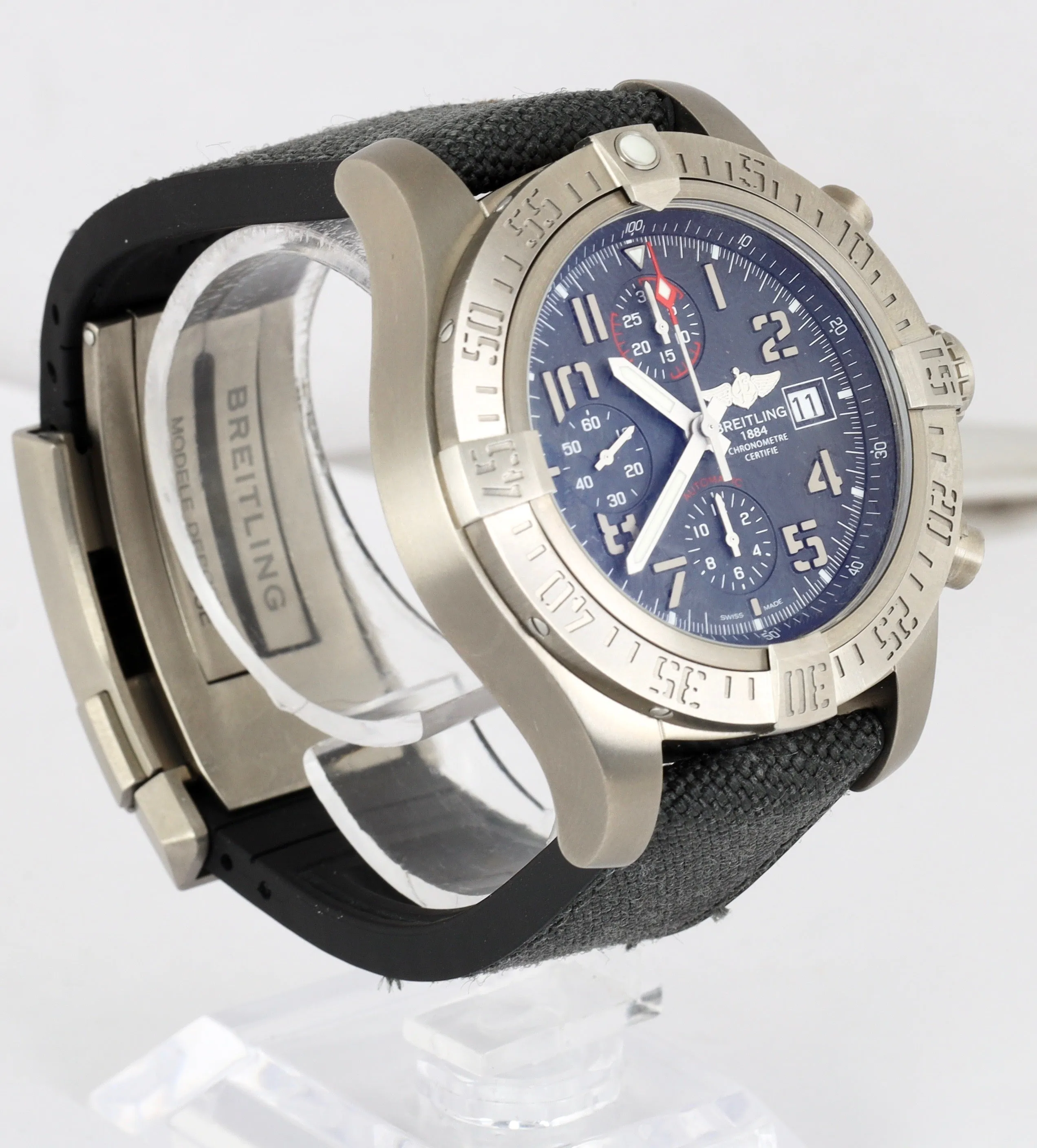 MINT Breitling Avenger Bandit Automatic Chronograph Titanium 45mm Watch E13383