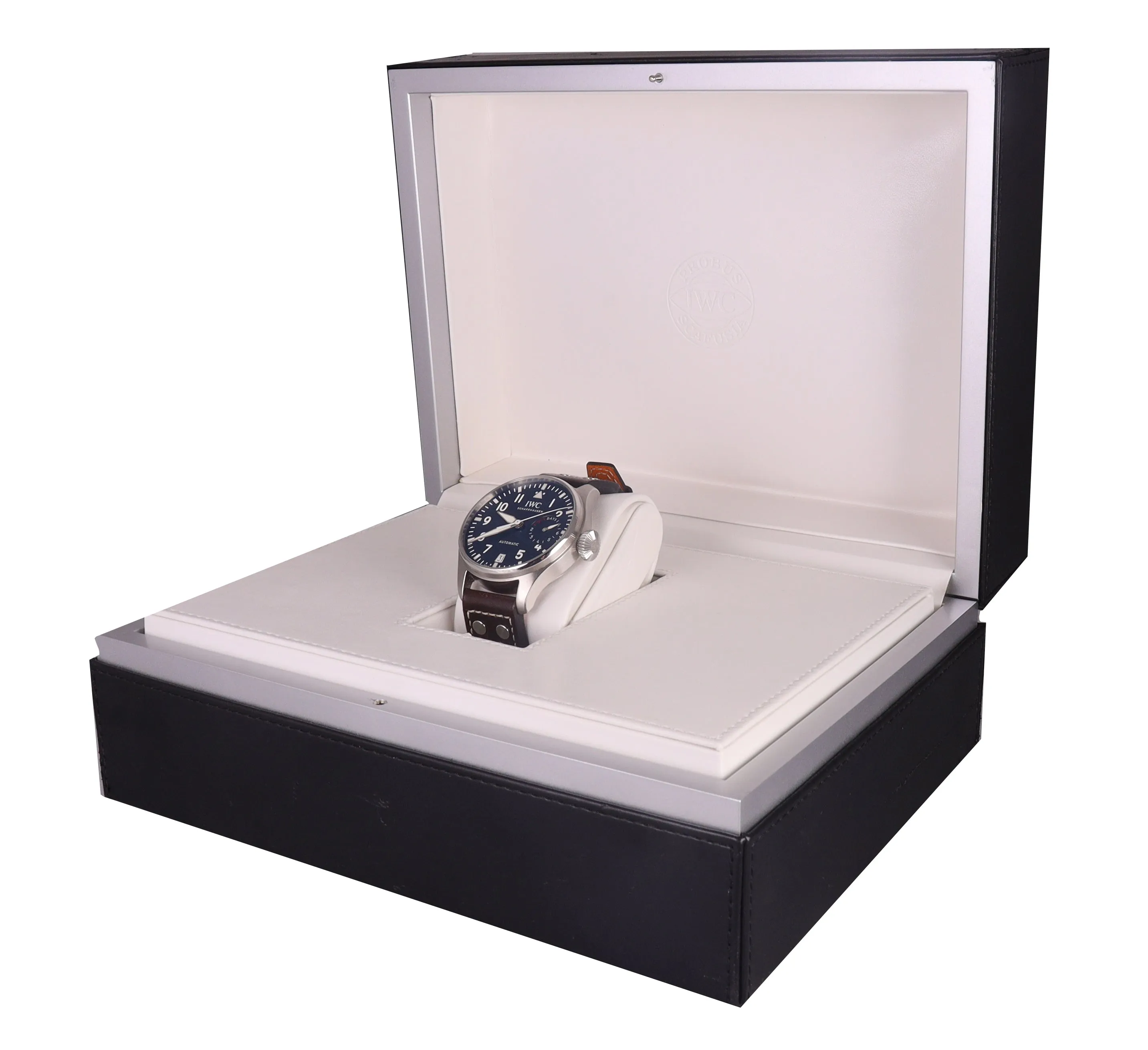 MINT IWC Big Pilot Le Petit Prince Blue 46mm 7-Day Watch Steel IW500916 5009-16
