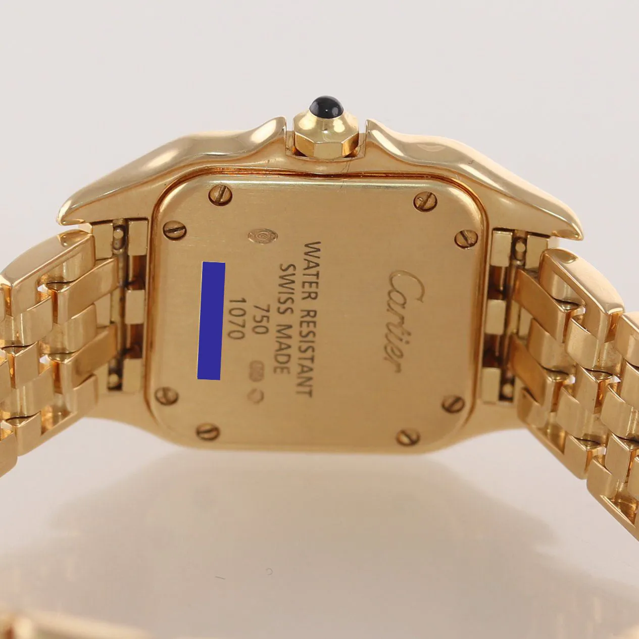 MINT Ladies Cartier Panthere Solid 18K Gold Factory Diamond Roman 1070 Watch
