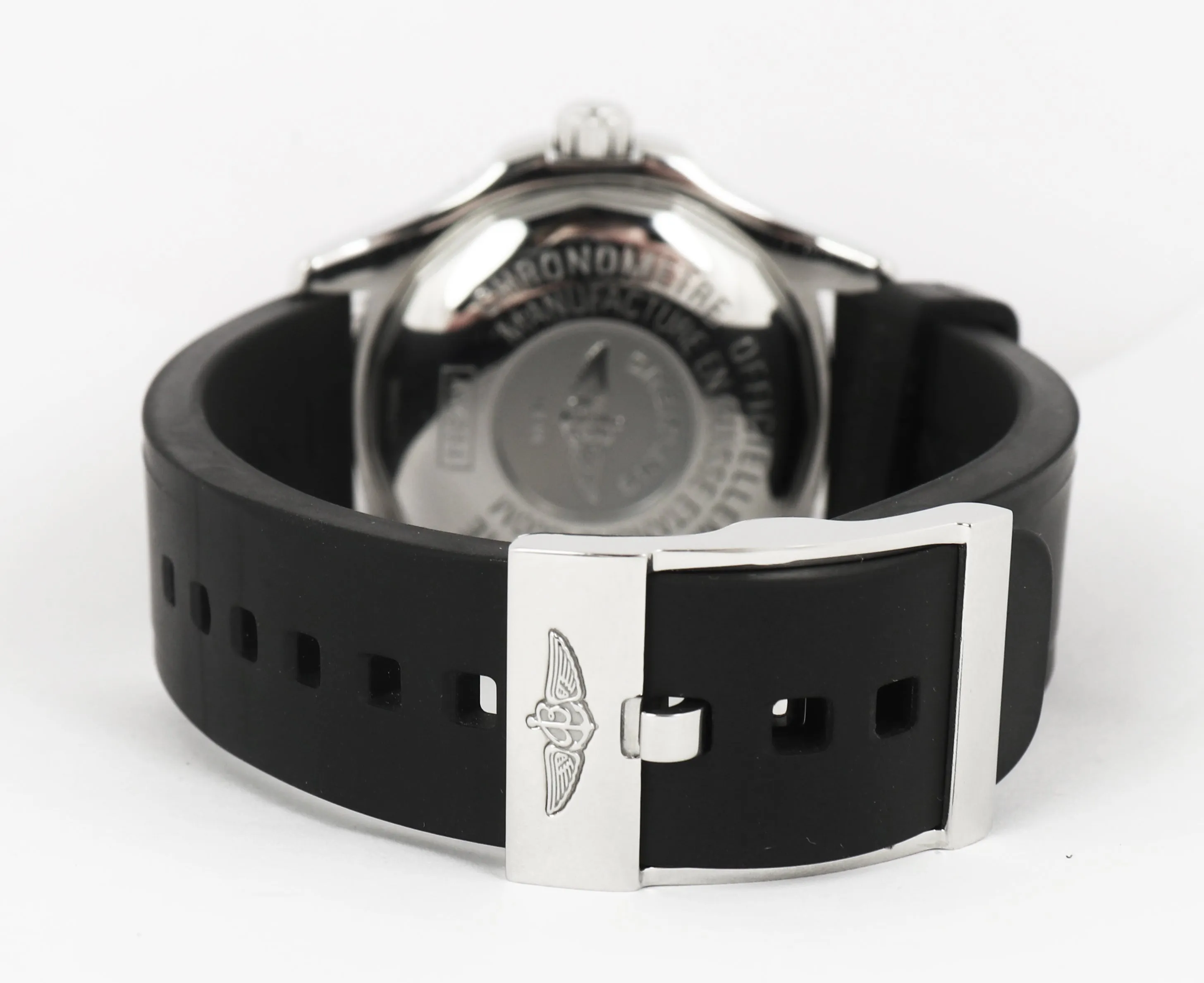 MINT Men's Breitling SuperOcean 42 Abyss A17364 42mm Stainless Black Date Watch