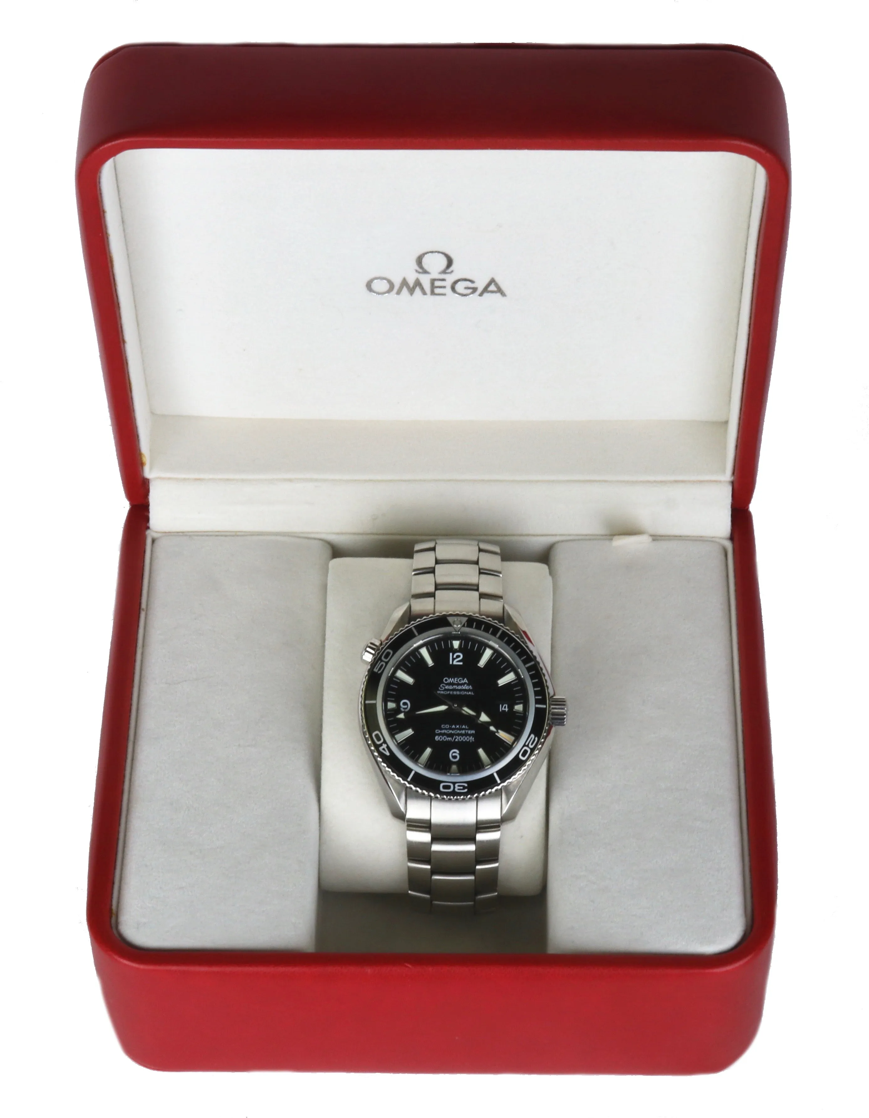 MINT Omega Seamaster Planet Ocean Steel 42mm Co-Axial 600M 2201.50 Black Watch