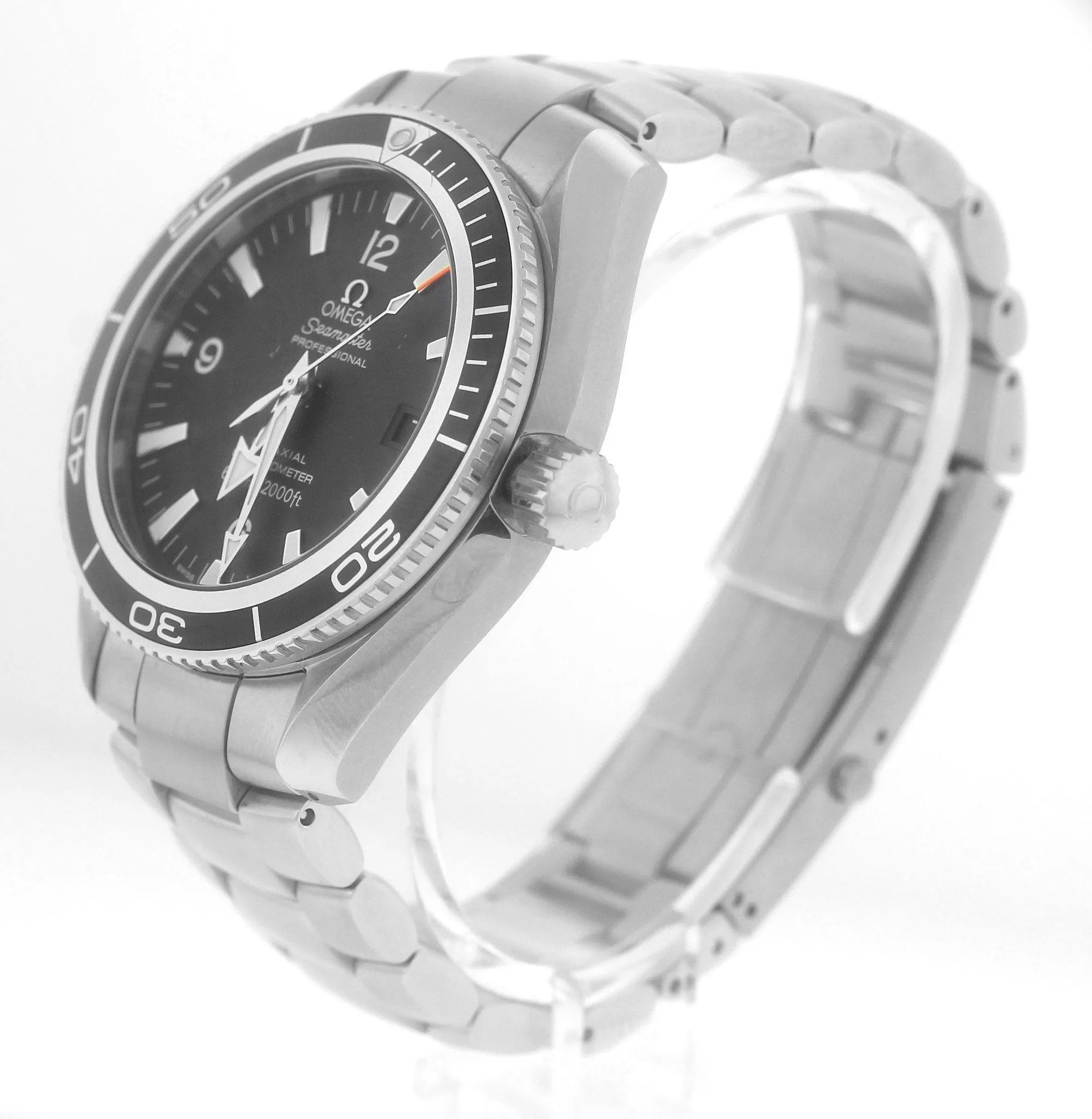 MINT Omega Seamaster Planet Ocean Steel 42mm Co-Axial 600M 2201.50 Black Watch