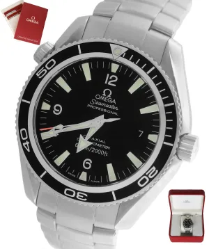 MINT Omega Seamaster Planet Ocean Steel 42mm Co-Axial 600M 2201.50 Black Watch
