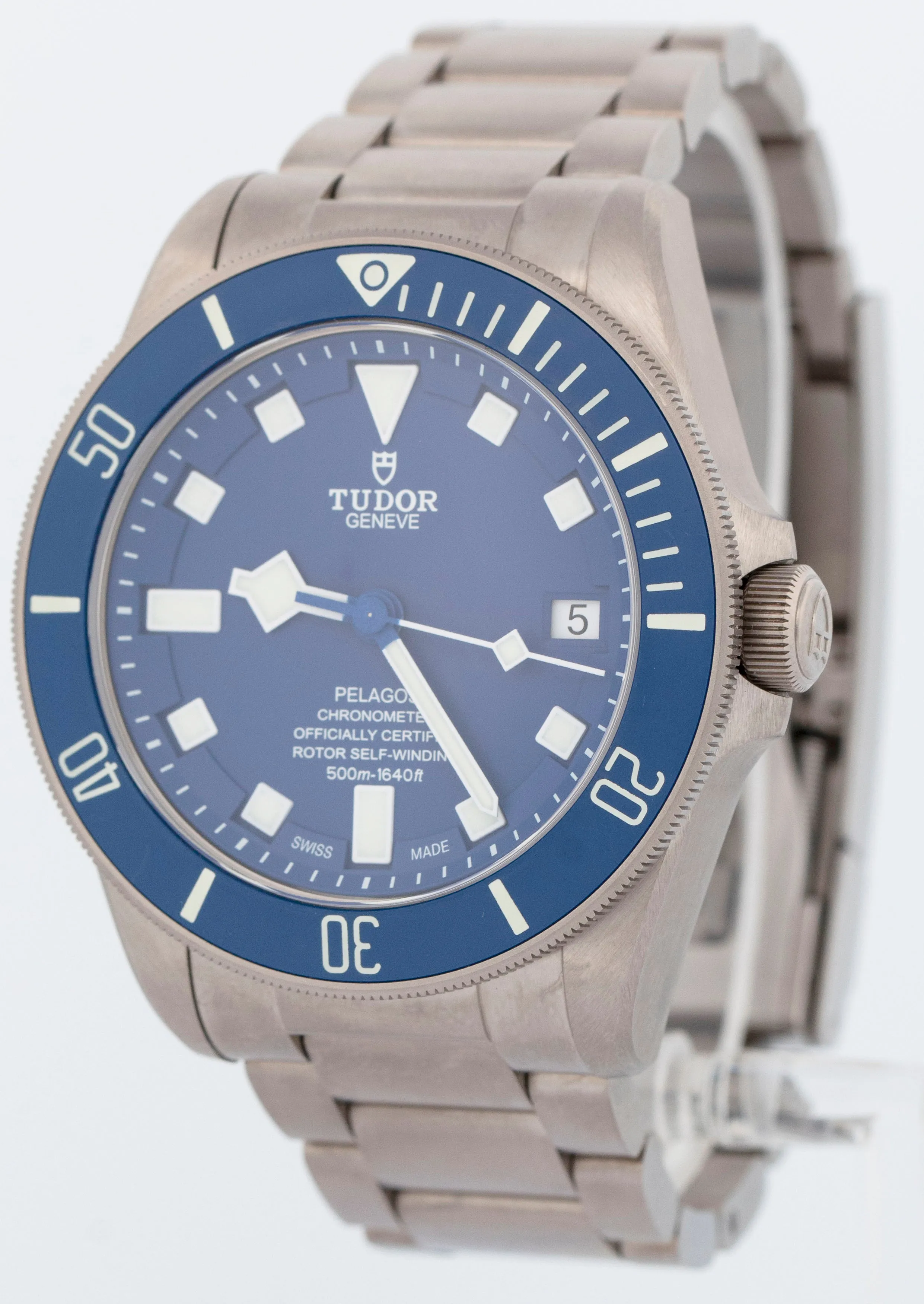 MINT PAPERS Tudor Pelagos Titanium 42mm BLUE Date Automatic Watch 25600TB BOX
