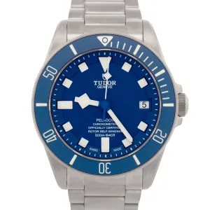 MINT PAPERS Tudor Pelagos Titanium 42mm BLUE Date Automatic Watch 25600TB BOX