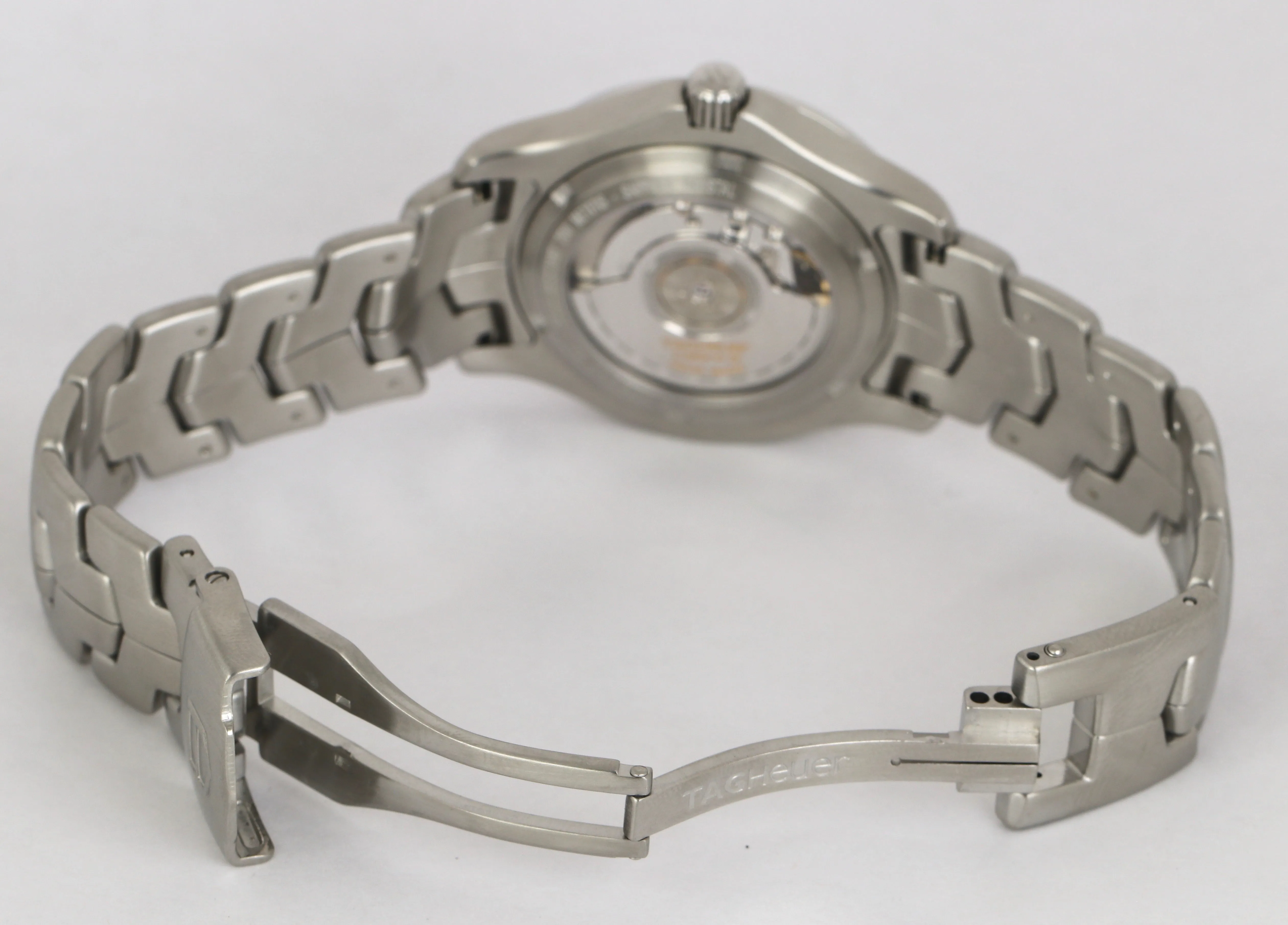 MINT TAG Heuer Link Calibre 6 Blue 40mm Auto Date Stainless Steel WJF211F Watch