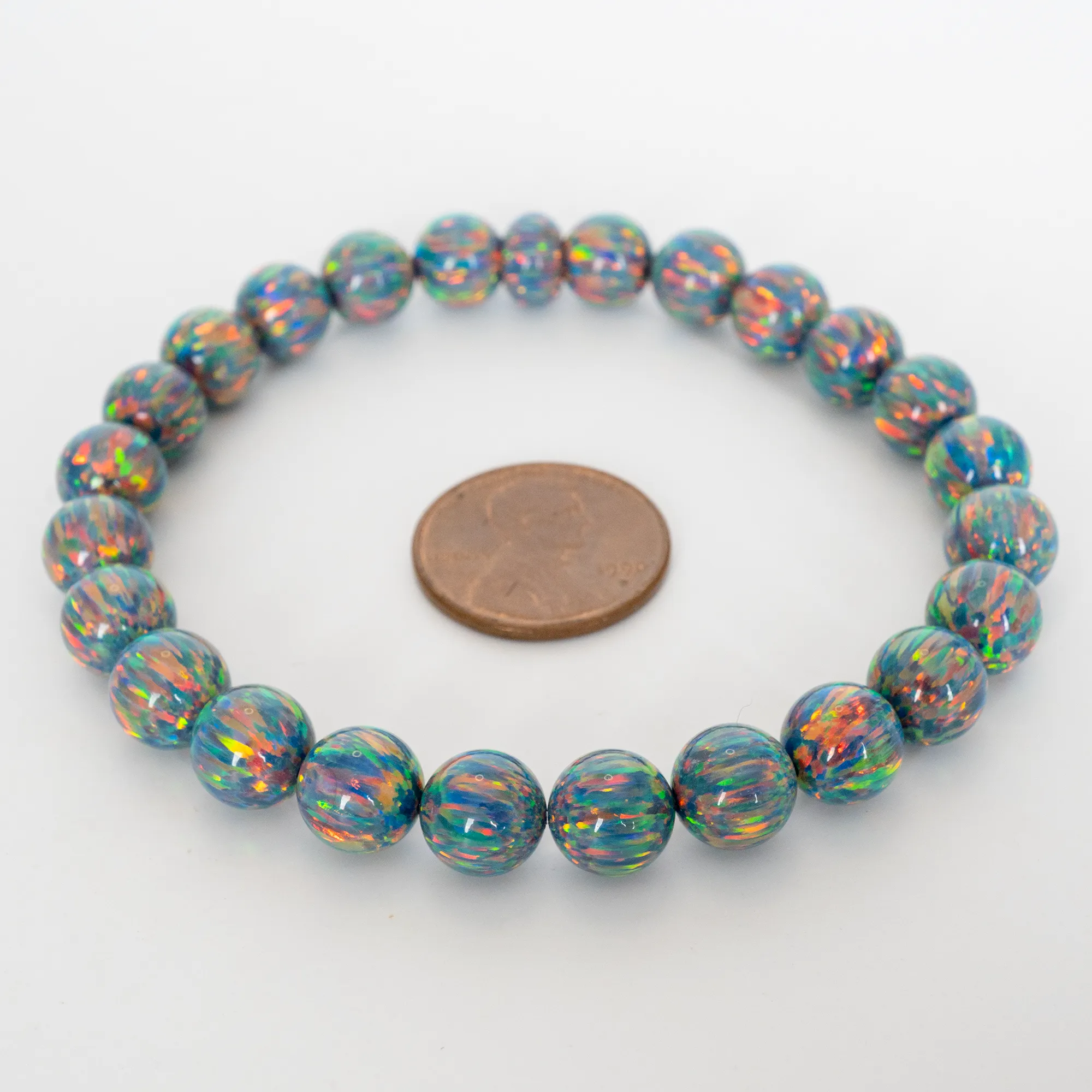 Moonstone Opal Beaded Bracelet