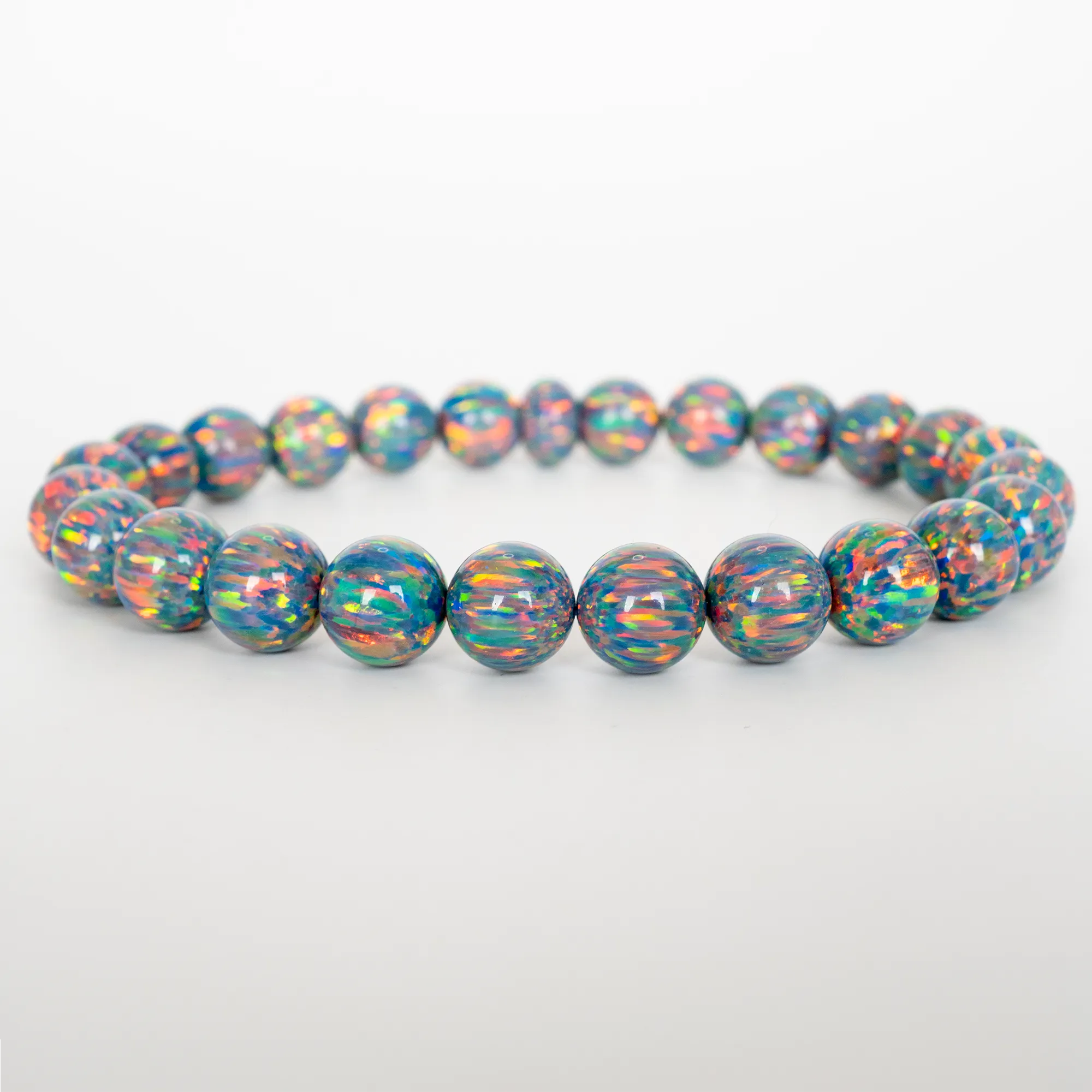 Moonstone Opal Beaded Bracelet