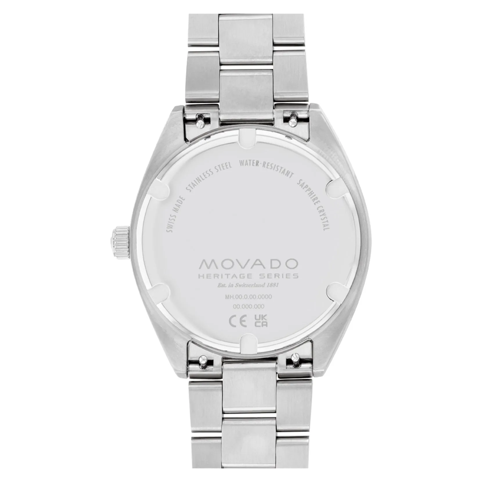 Movado Heritage Series Datron Mens Stainless Steel Blue Dial Watch