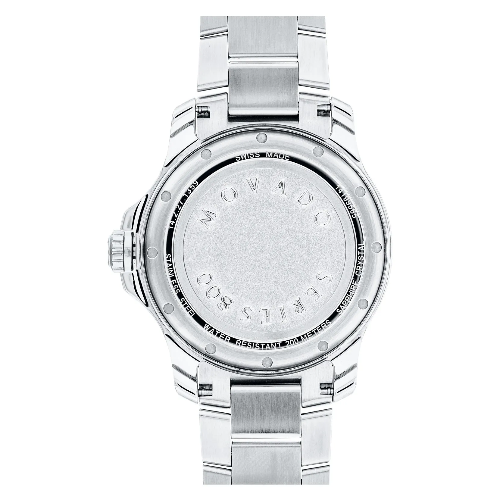 Movado Series 800 Men's Stainless Steel Black Dial Watch